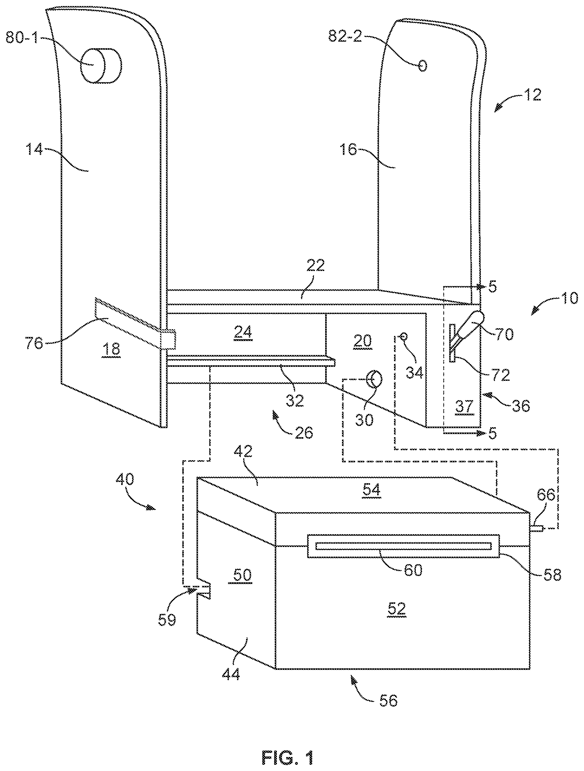 Patent US12611073 — Dispensing assembly for paper products — Figure 1
