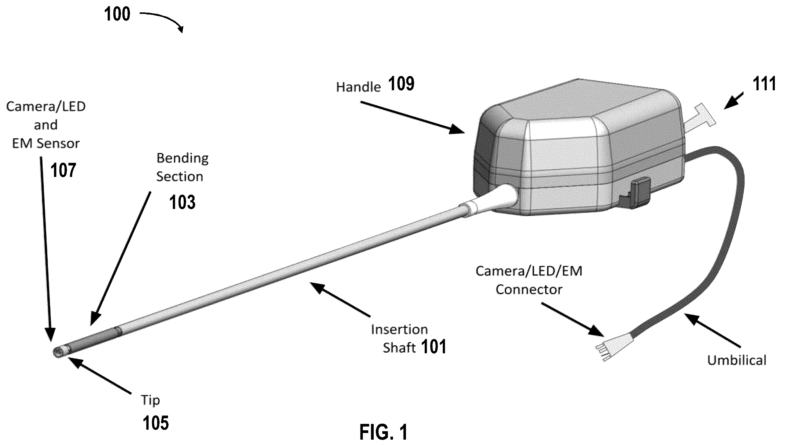 Patent US12611092 — Systems and methods for configurable endoscope bending section — Figure 1