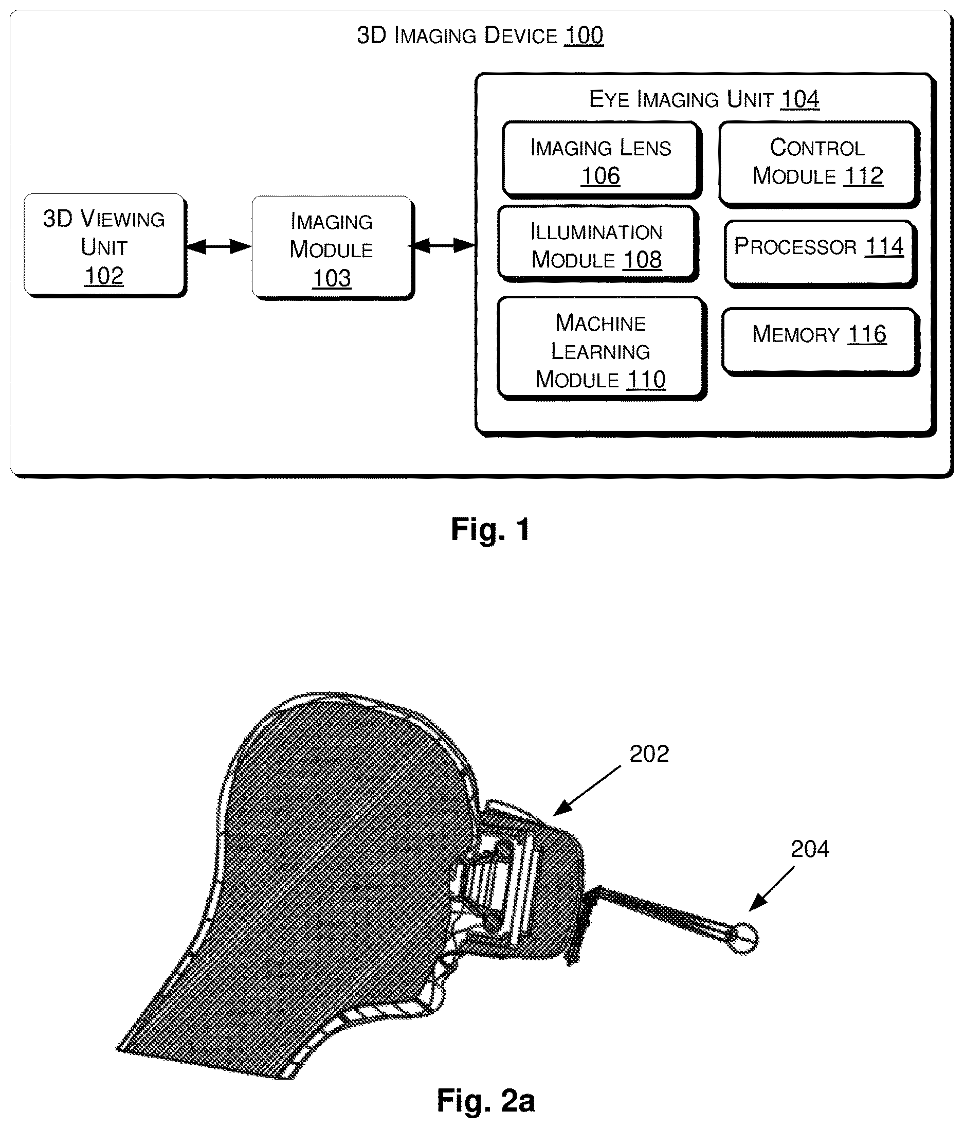 Patent US12611103 — 3-dimensional imaging device for eye imaging — Figure 1