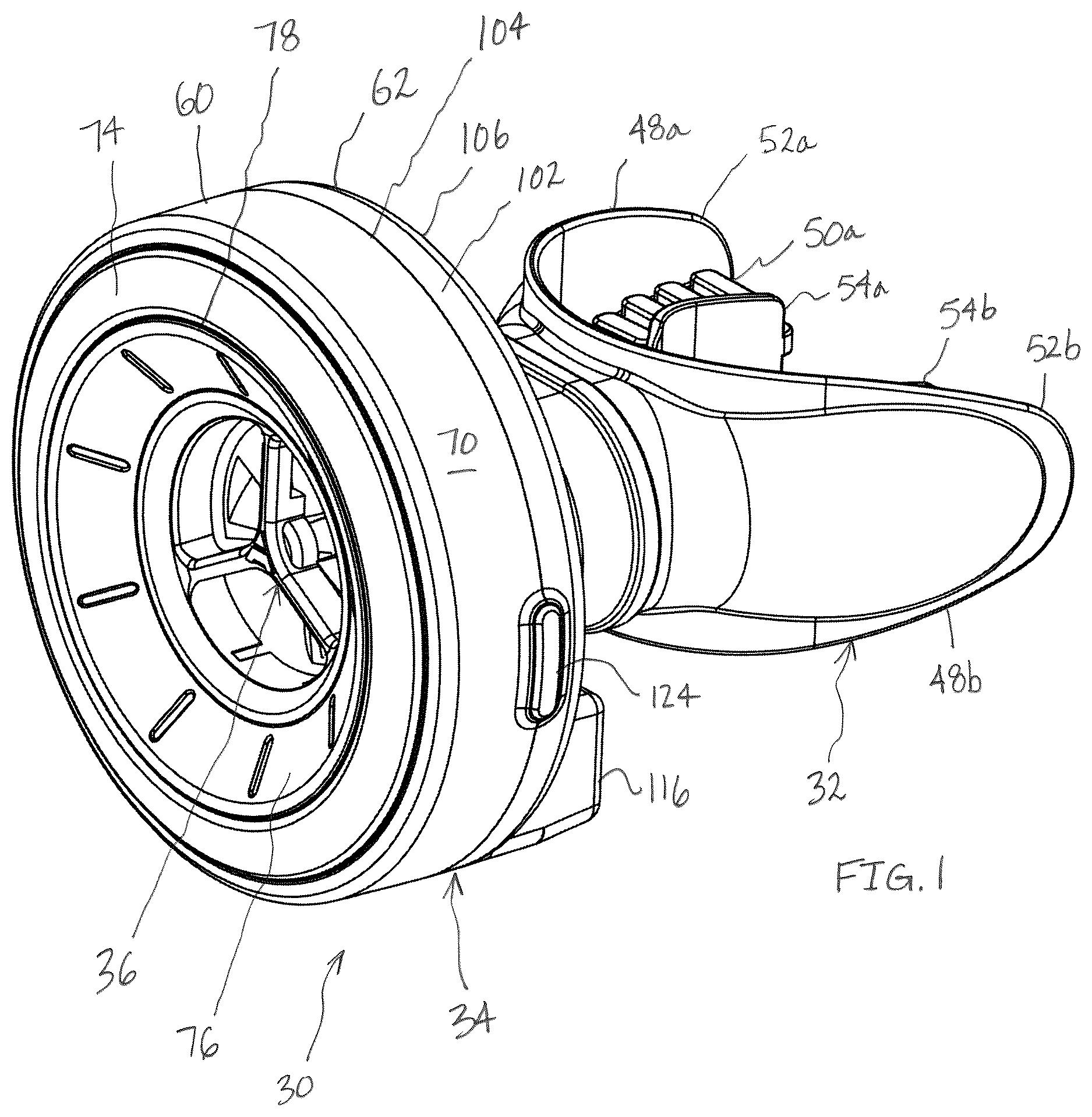 Patent US12611118 — Modular breath tracking and training system — Figure 1