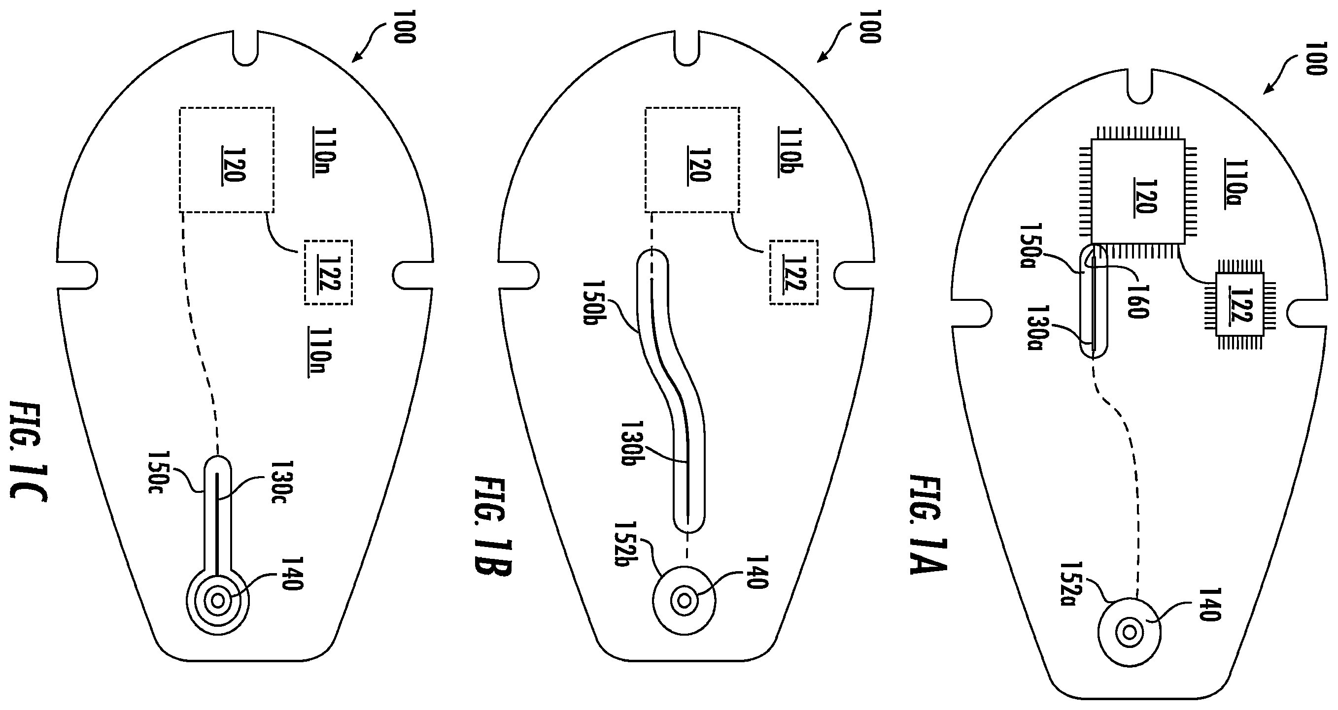 Patent US12611122 — Electrically-isolated and moisture-resistant designs for wearable devices — Figure 1