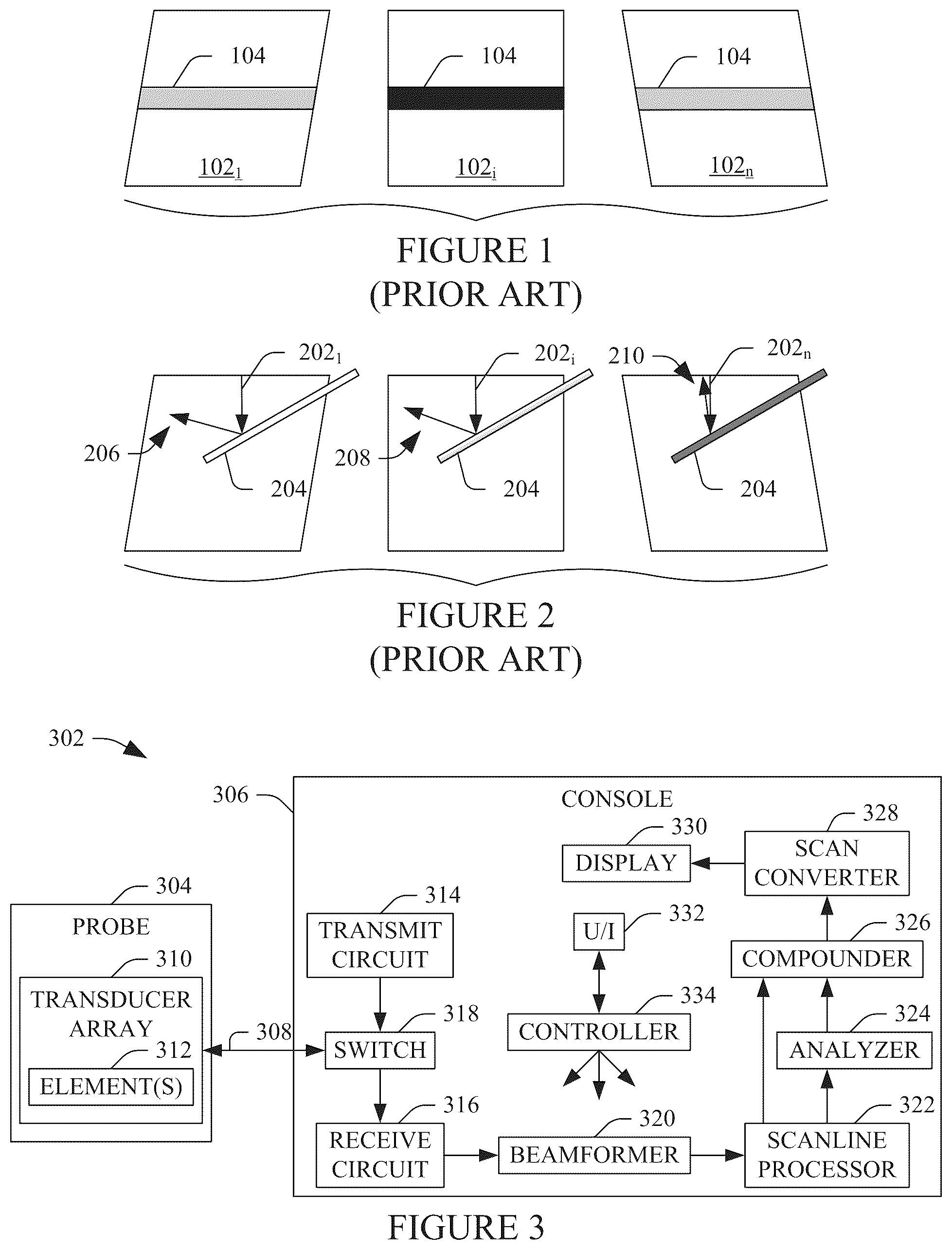 Patent US12611171 Figure 1 – System, method and/or computer readable medium for adaptive spatial compounding in ultrasound based on probabilities determined from an estimated SNR