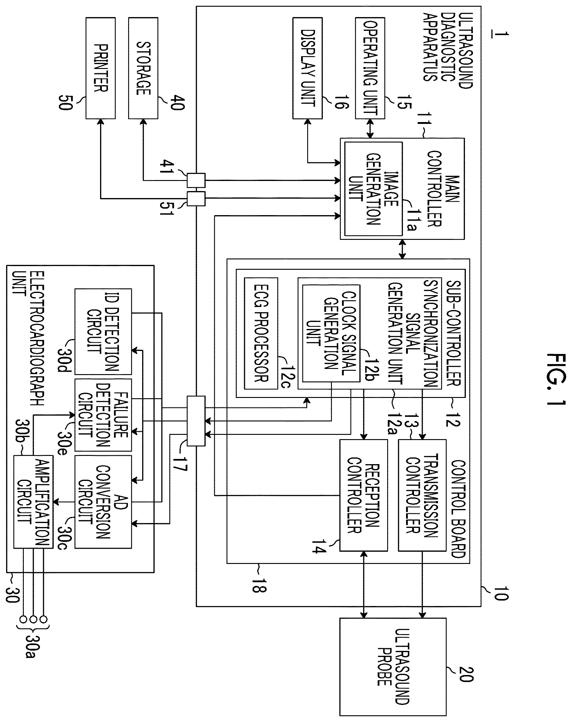 Patent US12611175 — Ultrasound diagnostic apparatus — Figure 1