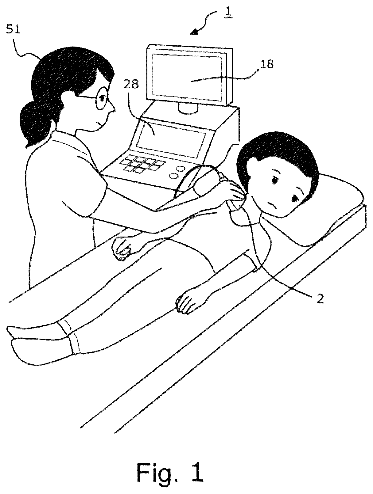 Patent US12611198 — Ultrasonic diagnostic device, storage medium, and method for changing imaging conditions — Figure 1