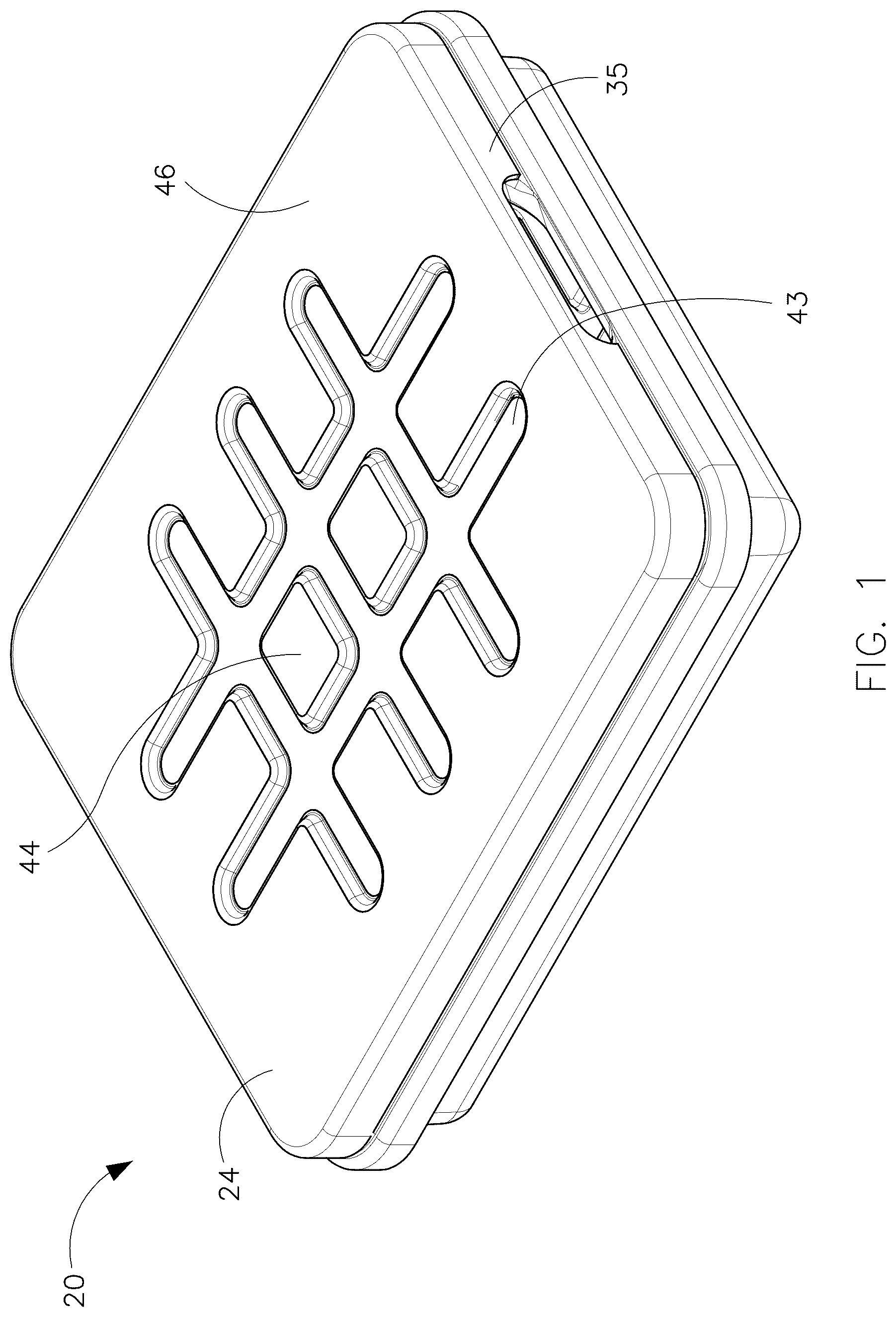 Patent US12611281 — Stackable endoscope storage tray and method of use — Figure 1