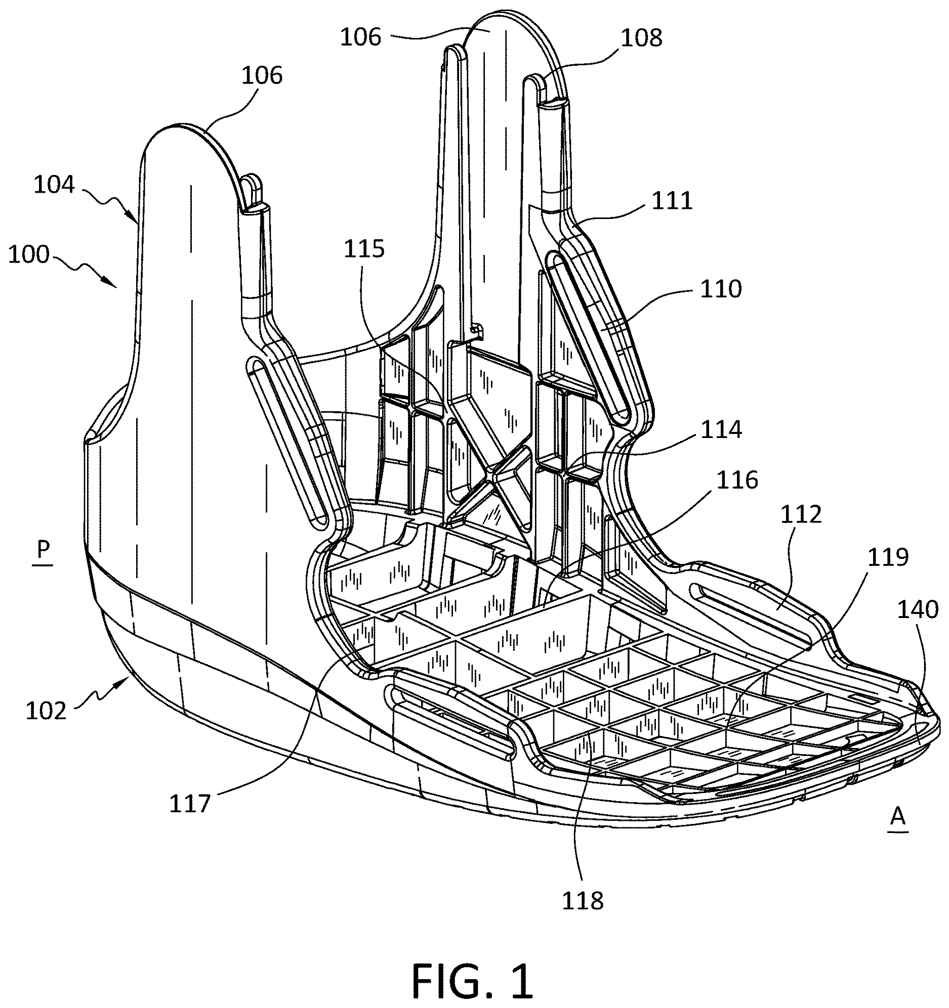 Patent US12611324 — Orthopedic walker — Figure 1