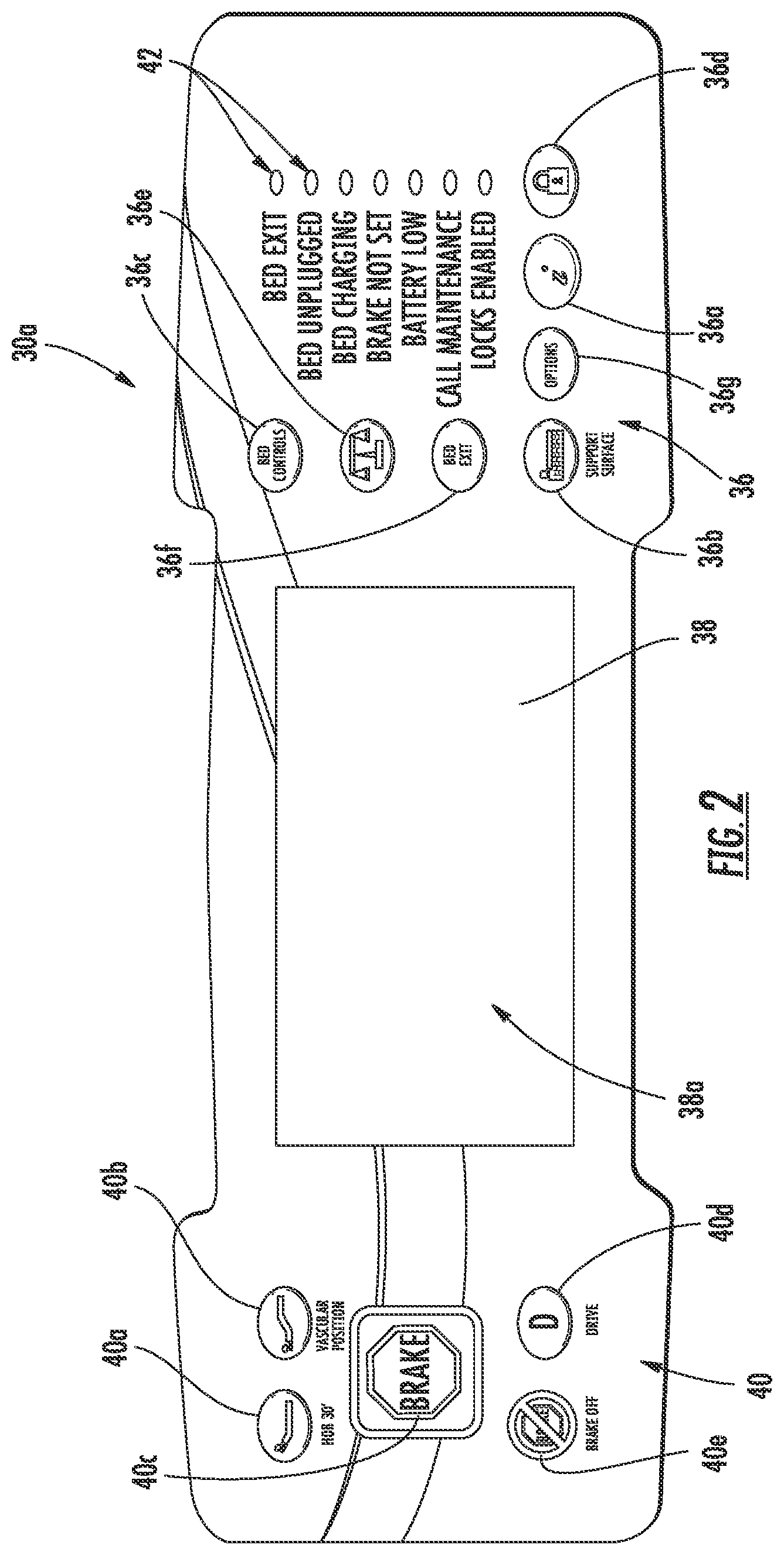 Patent US12611345 Figure 2 – Patient support with improved control