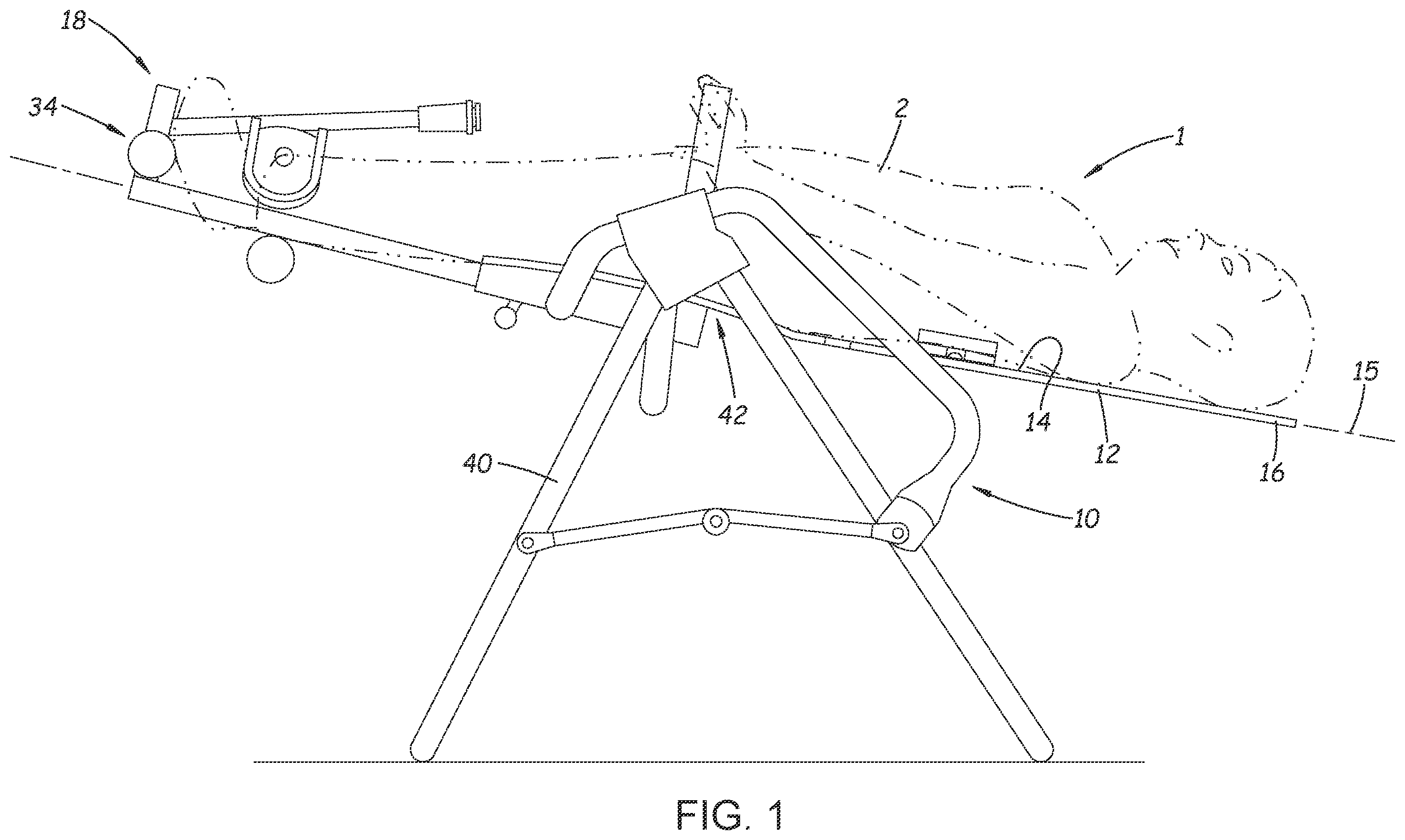 Patent US12611352 Figure 1 – Spine mobility enhancement system and method of use thereof