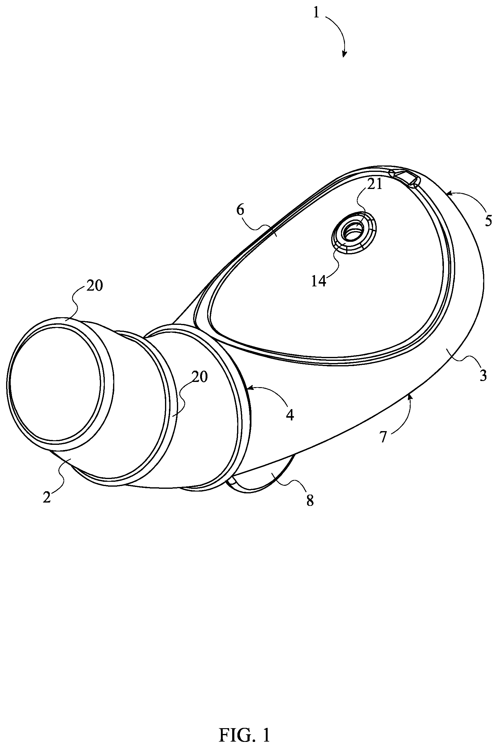 Patent US12611354 — Water-jetting sexual stimulator — Figure 1