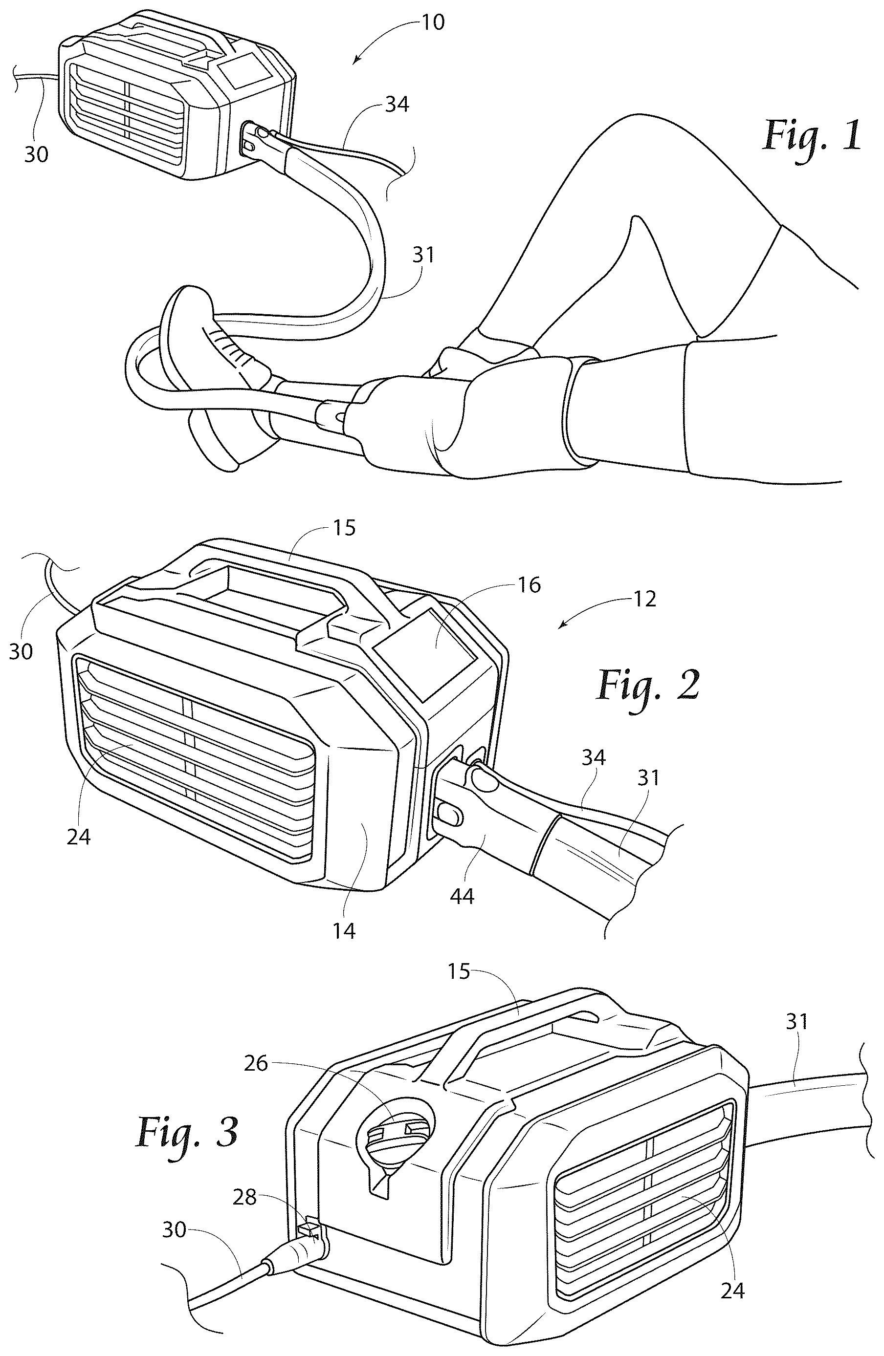 Patent US12611355 — System and method for heat or cold therapy and compression therapy — Figure 1