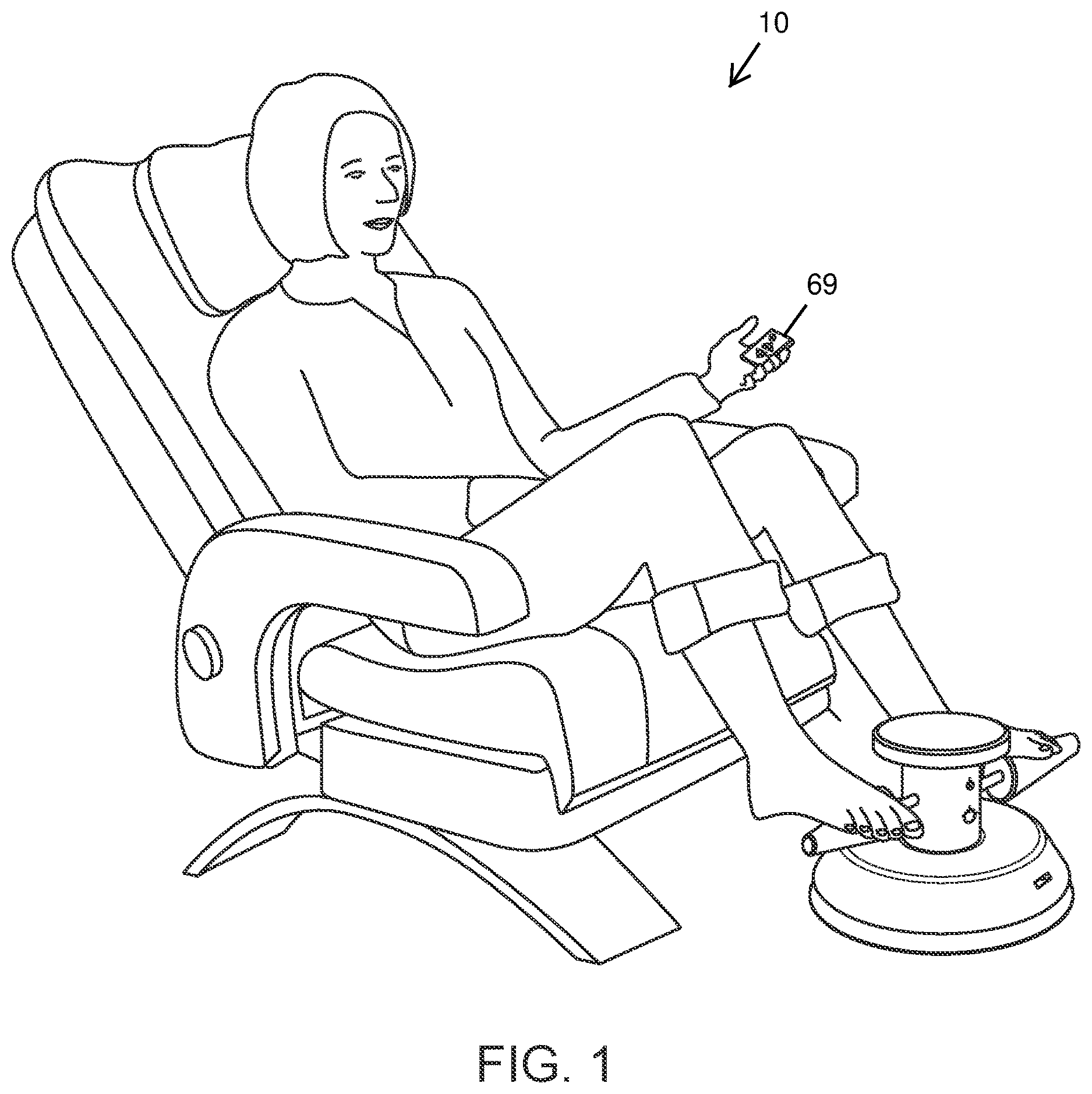 Patent US12611356 Figure 1 – Foot therapy device