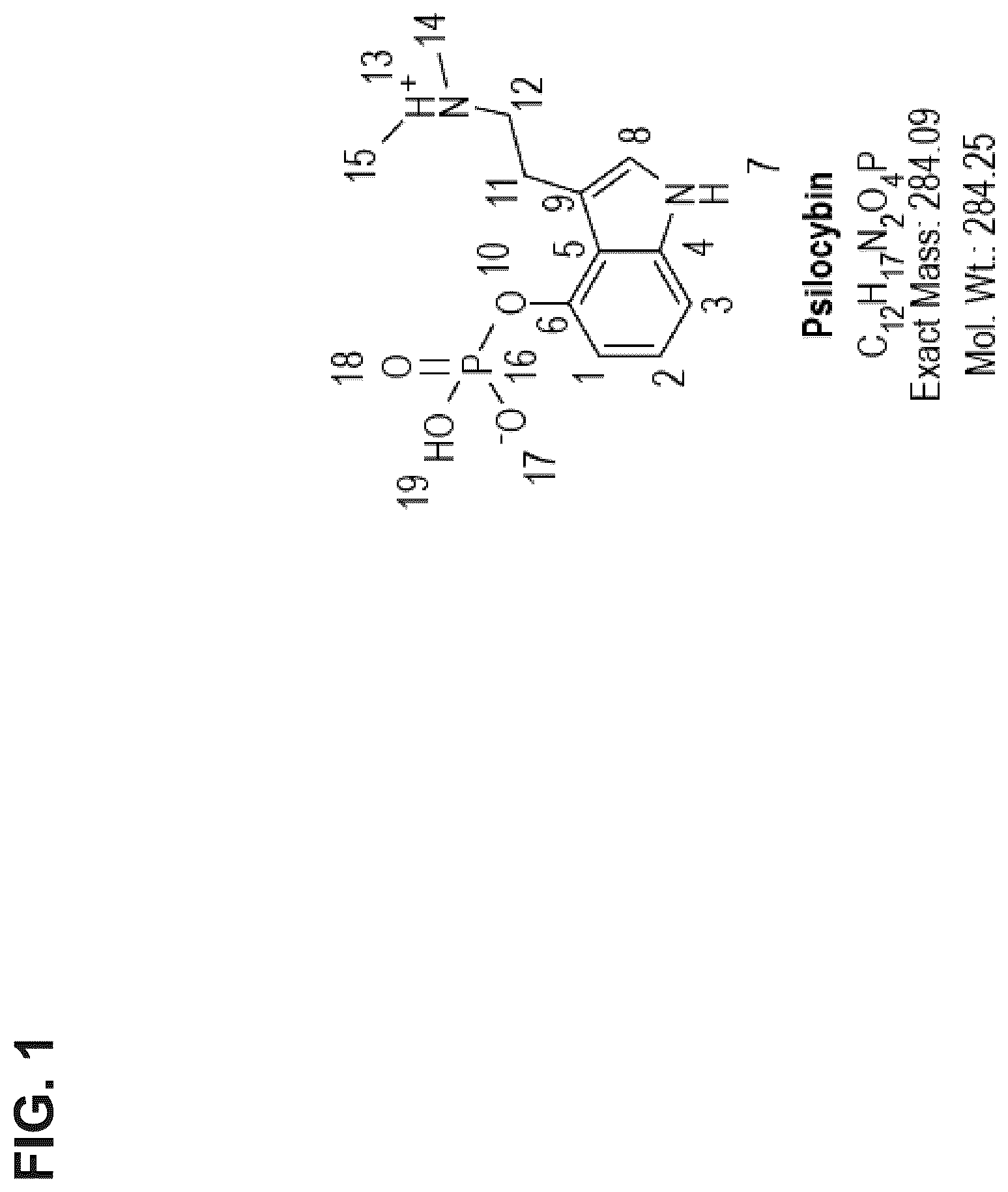 Patent US12611418 — Methods for treating anxiety disorders, headache disorders, and eating disorders with psilocybin — Figure 1