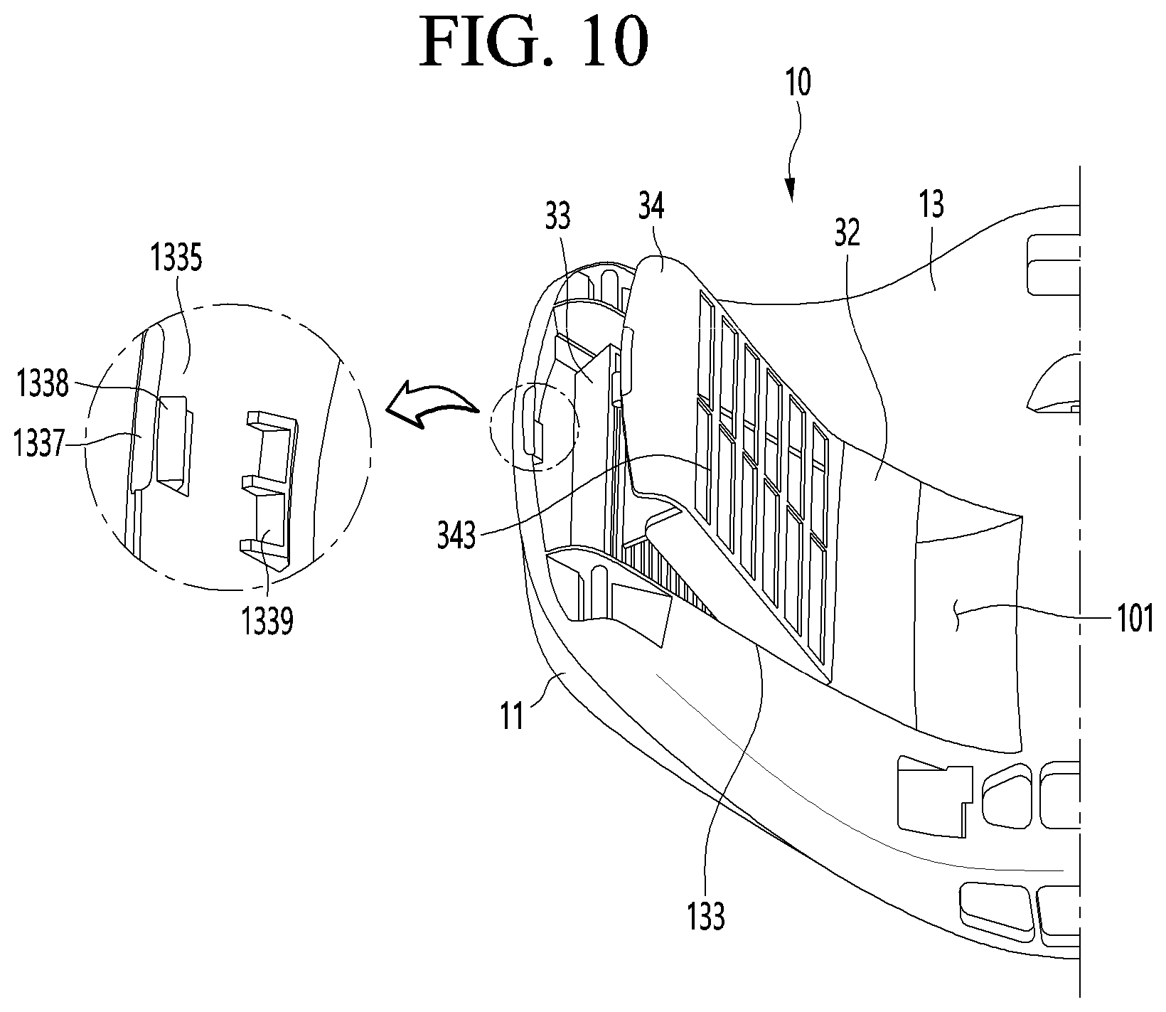 Patent US12611557 Figure 10 – Mask apparatus