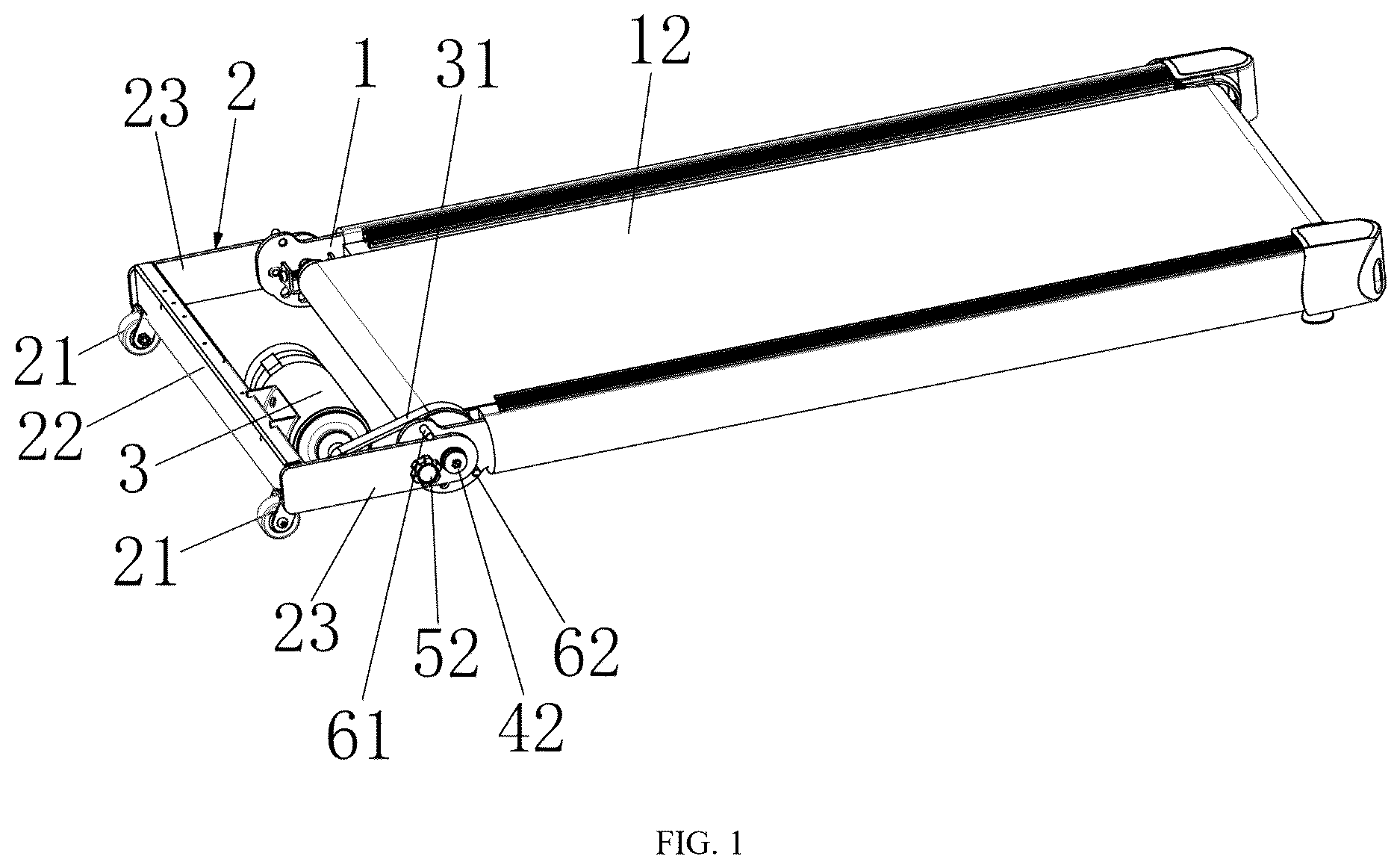 Patent US12611568 — Treadmill — Figure 1