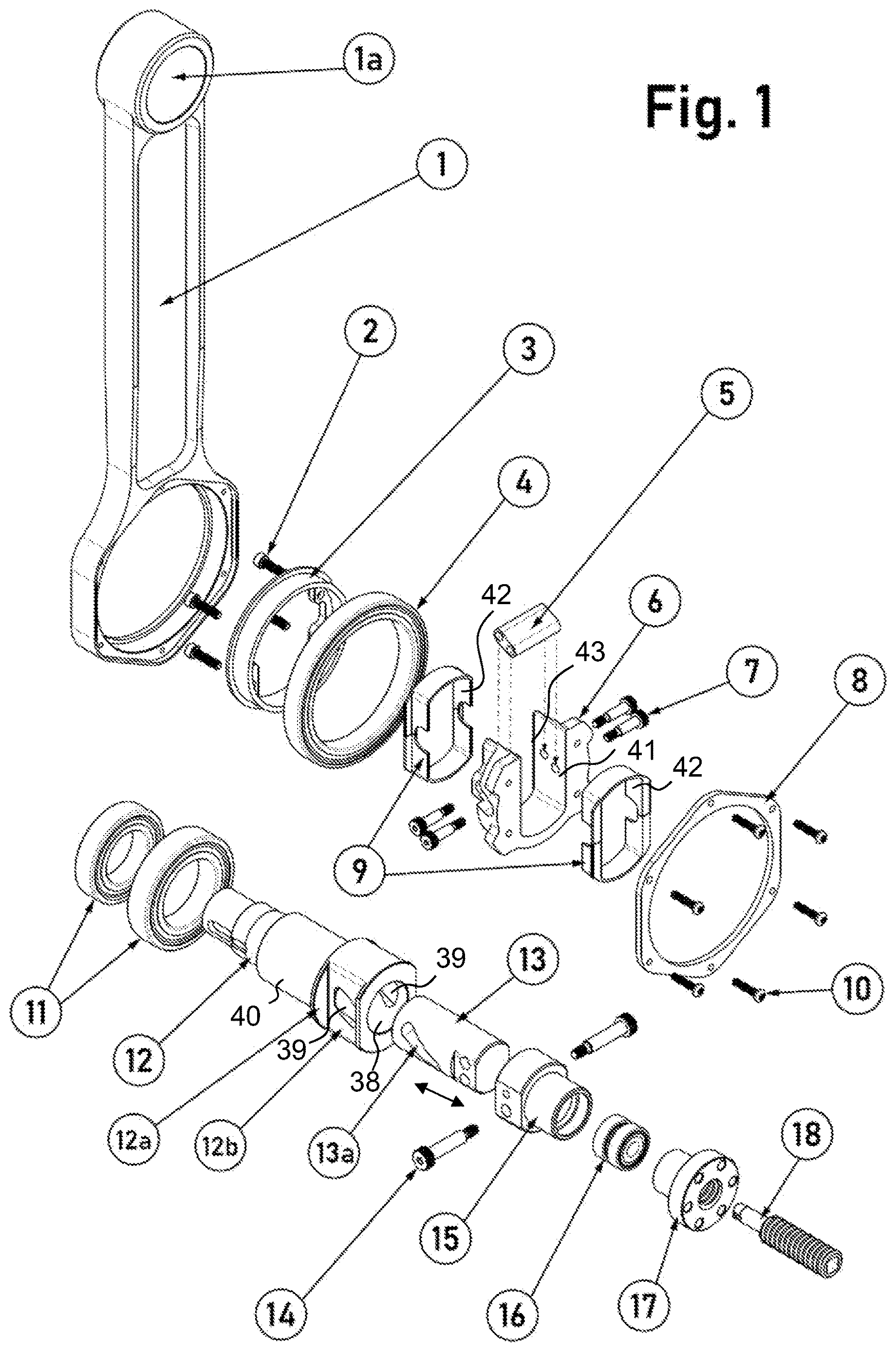 Patent US12611569 Figure 1 – Bearing for an ergometer having a vibration unit, and use thereof in a vibratory ergometer for the upper and lower extremities