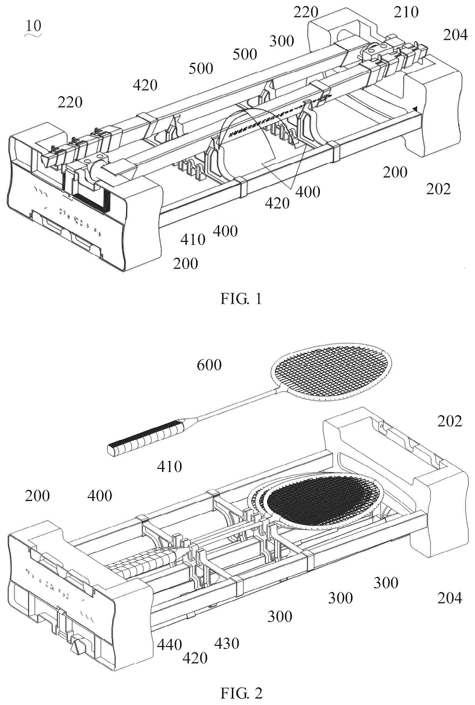 Patent US12611579 — Badminton net rack — Figure 1