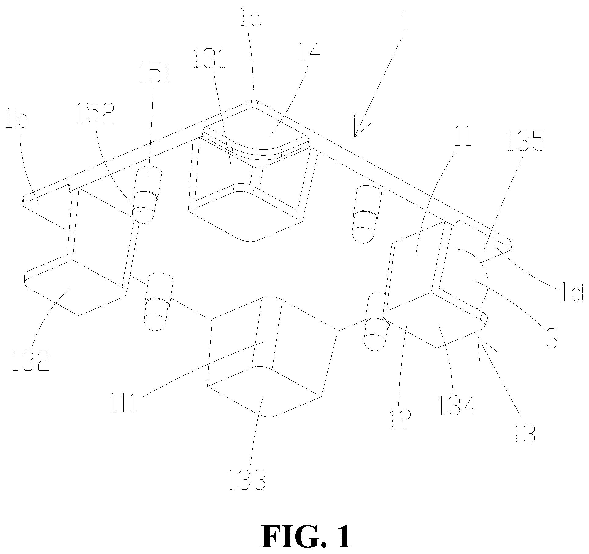 Patent US12611610 — Magnetic building block cover and magnetic building block — Figure 1