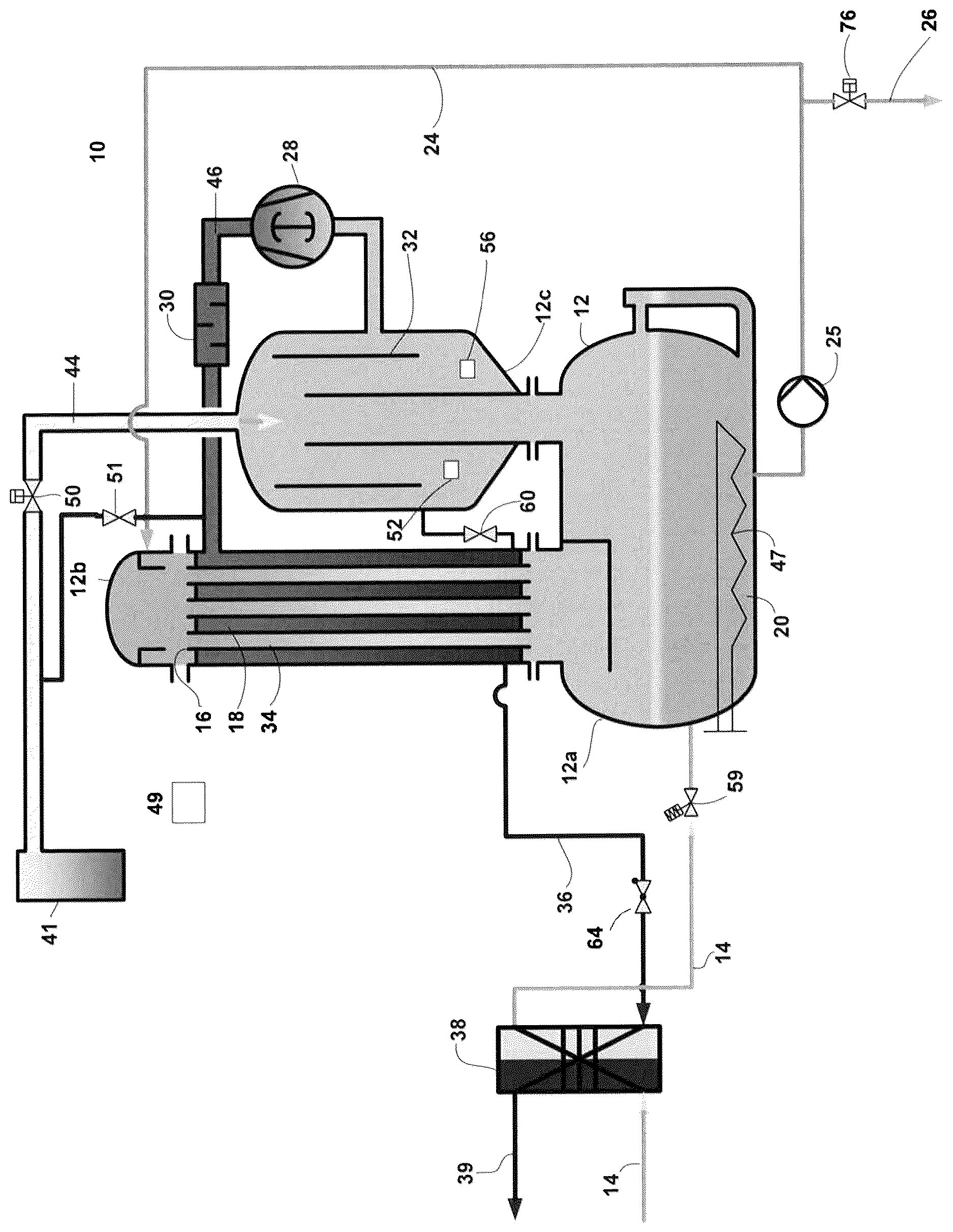 Patent US12611614 — Process water distillation plant and method for operating a process water distillation plant — Figure 1