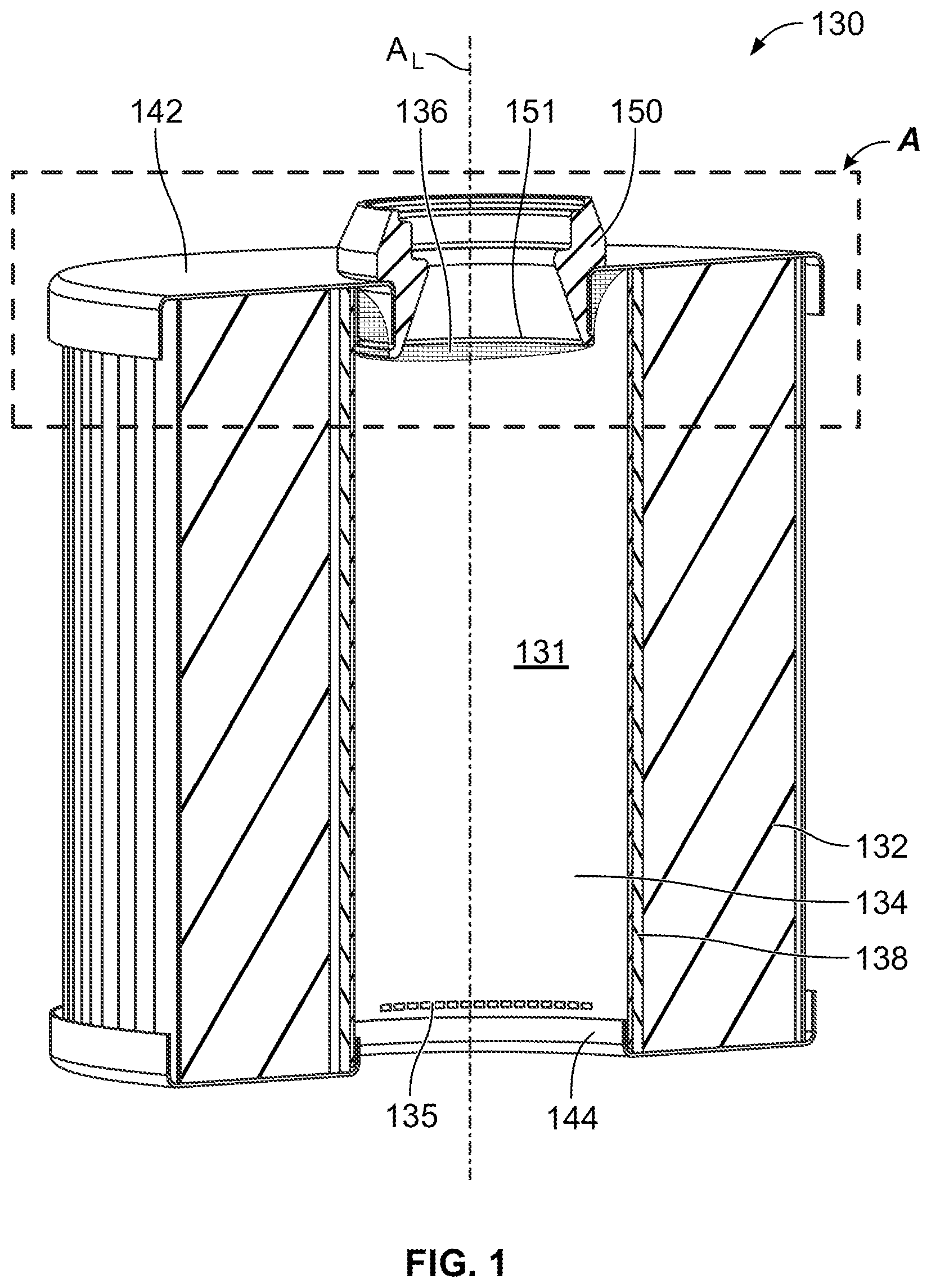 Patent US12611622 — Multistage filter with hydrophobic screen — Figure 1