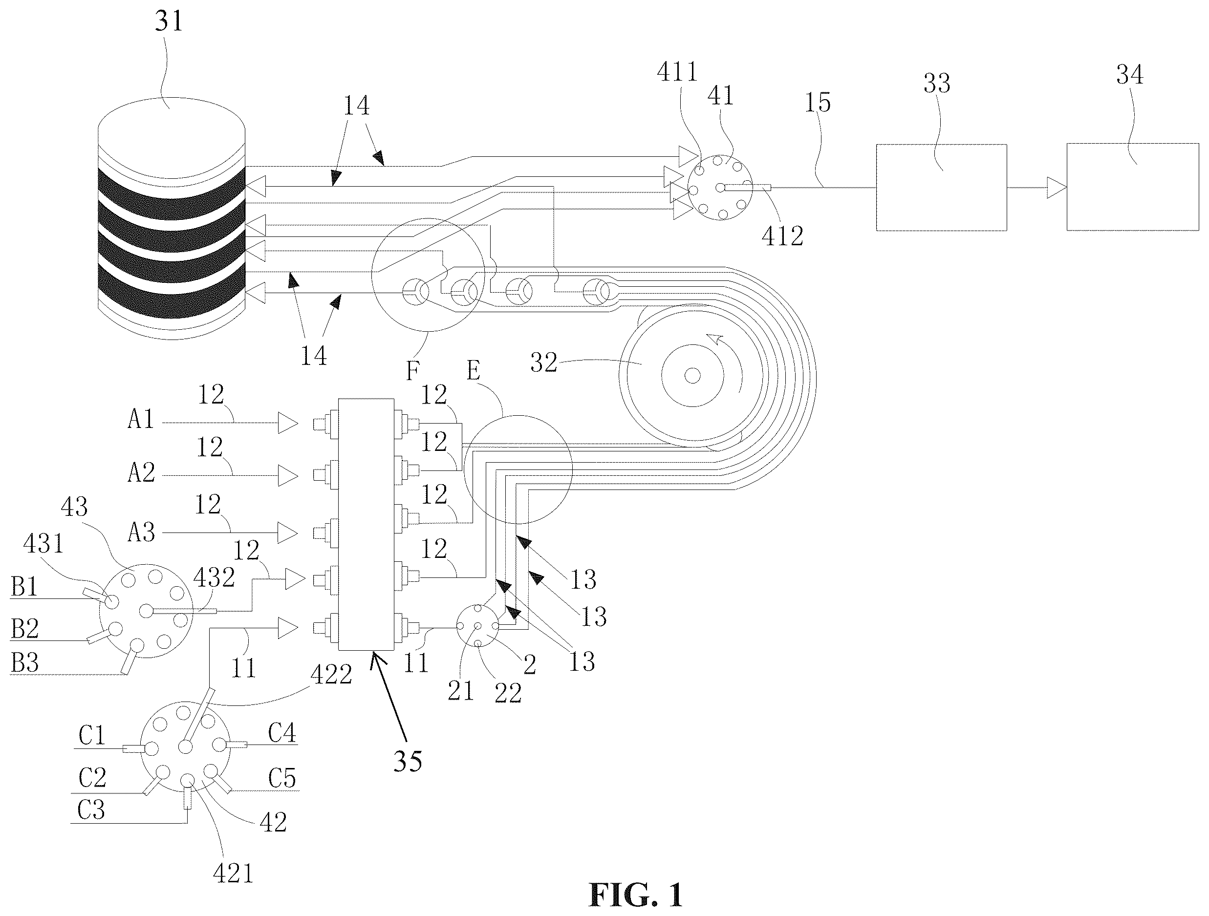 Patent US12611667 Figure 1 – Isotope analysis system