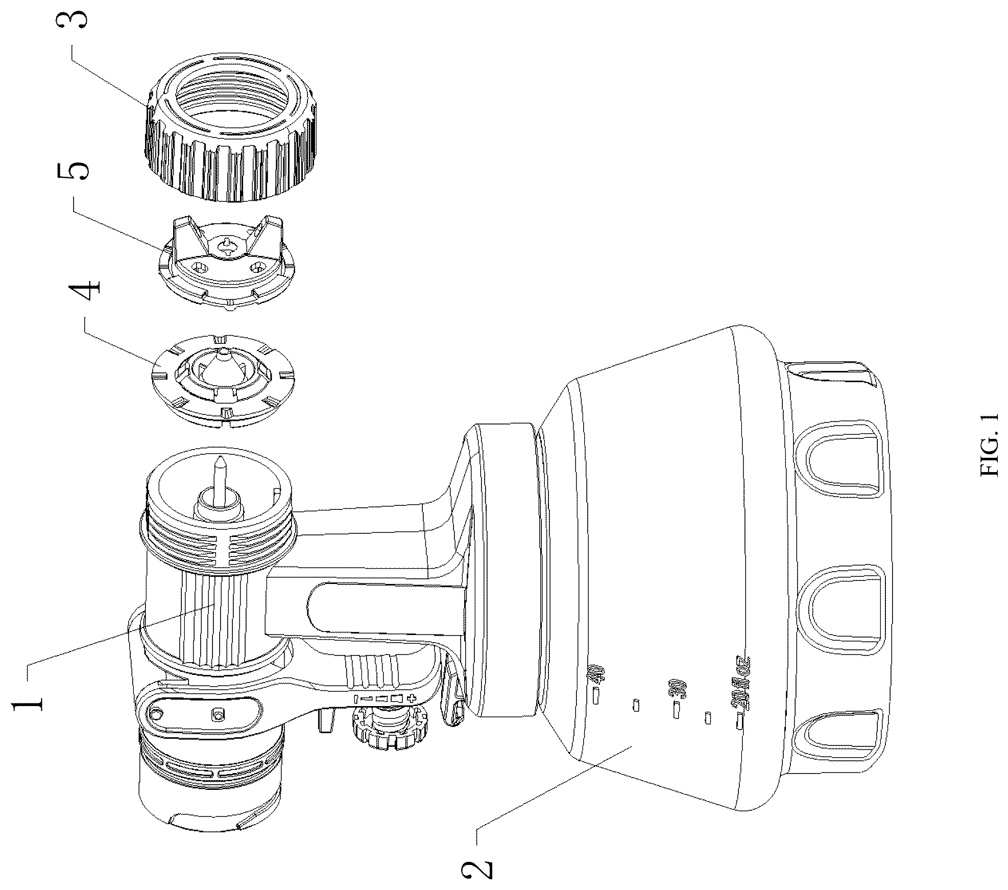 Patent US12611685 — Atomizing spray gun — Figure 1