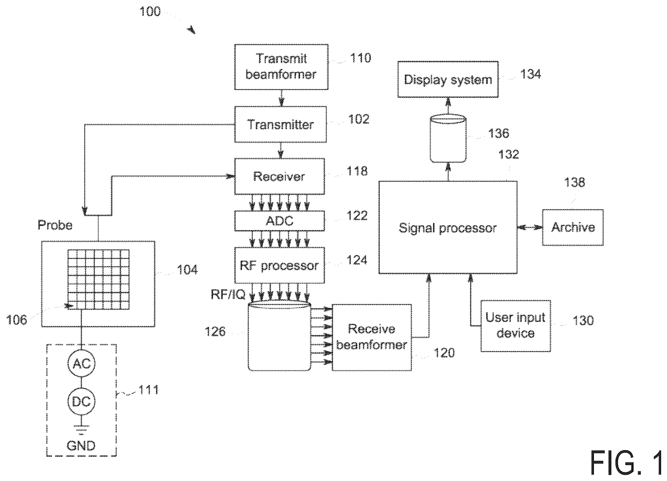 Patent US12611697 — Higher bandwidth micromachined transducers mixed with biasing scheme — Figure 1