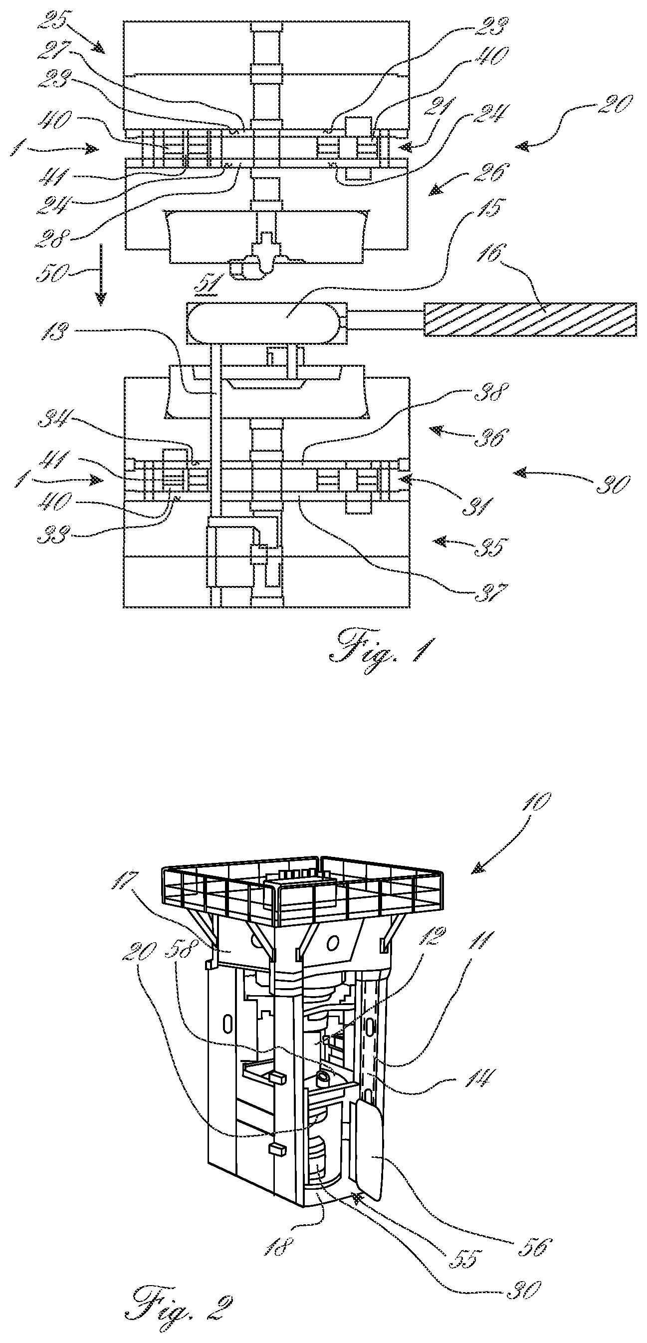 Patent US12611707 — Insulating die plate, forging press and ceramic insulating body — Figure 1
