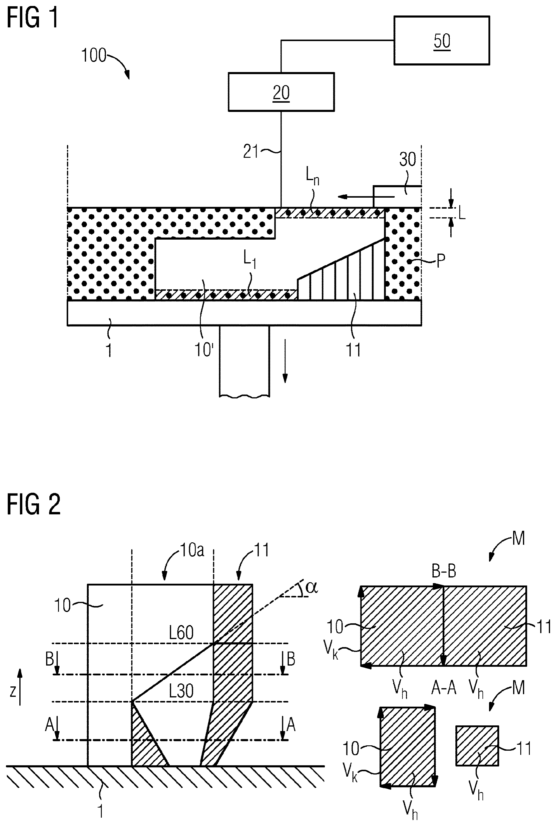 Patent US12611717 — Method for producing a support structure in additive manufacturing — Figure 1