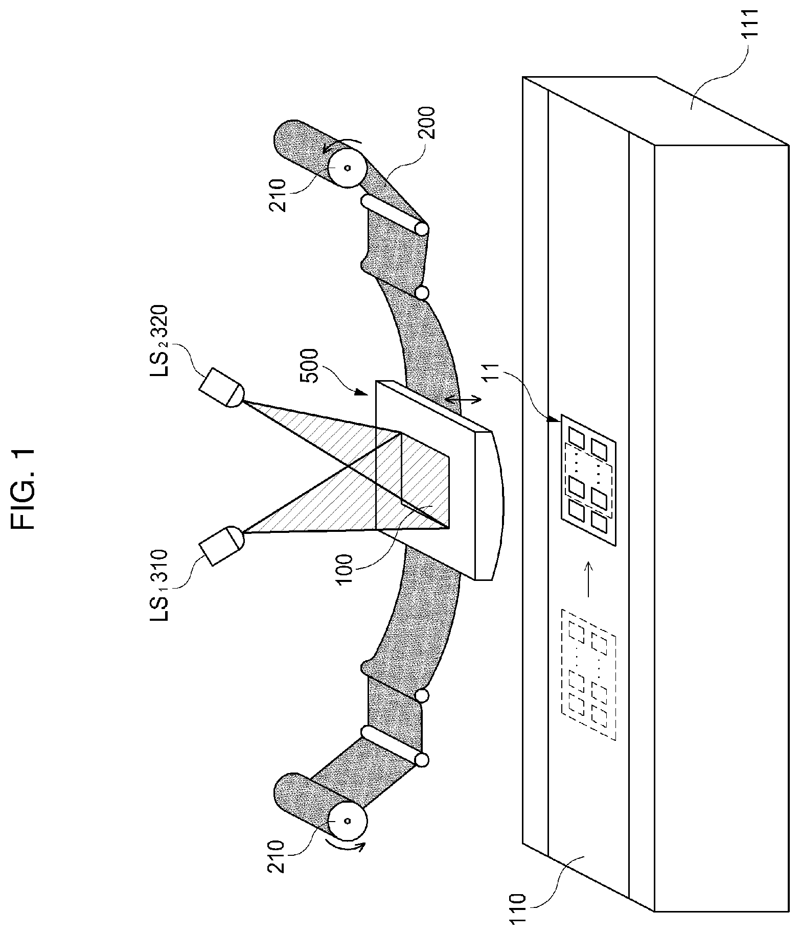 Patent US12611721 — Laser reflow apparatus and laser reflow method — Figure 1