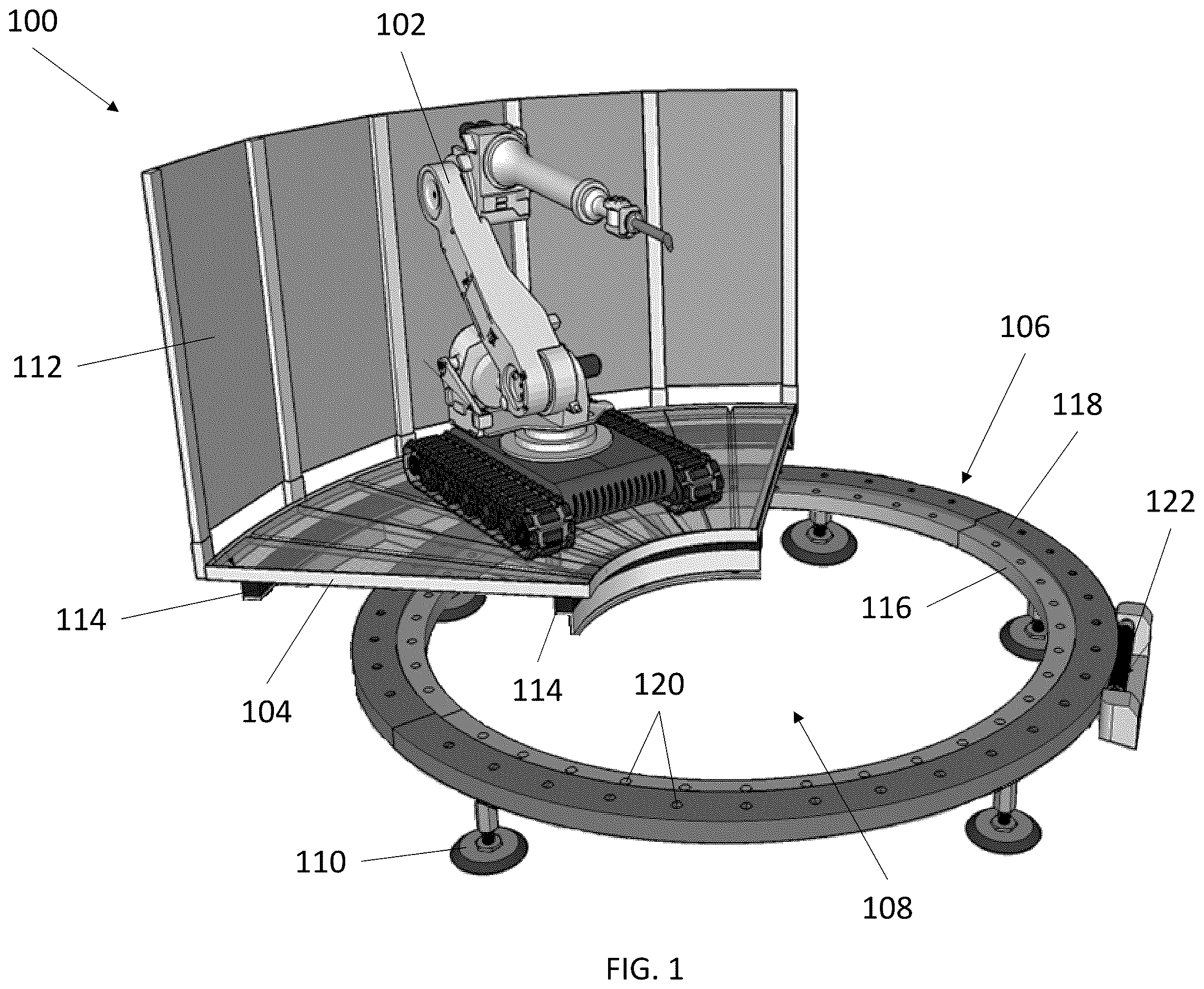 Patent US12611739 — Robotics for welding of columns — Figure 1