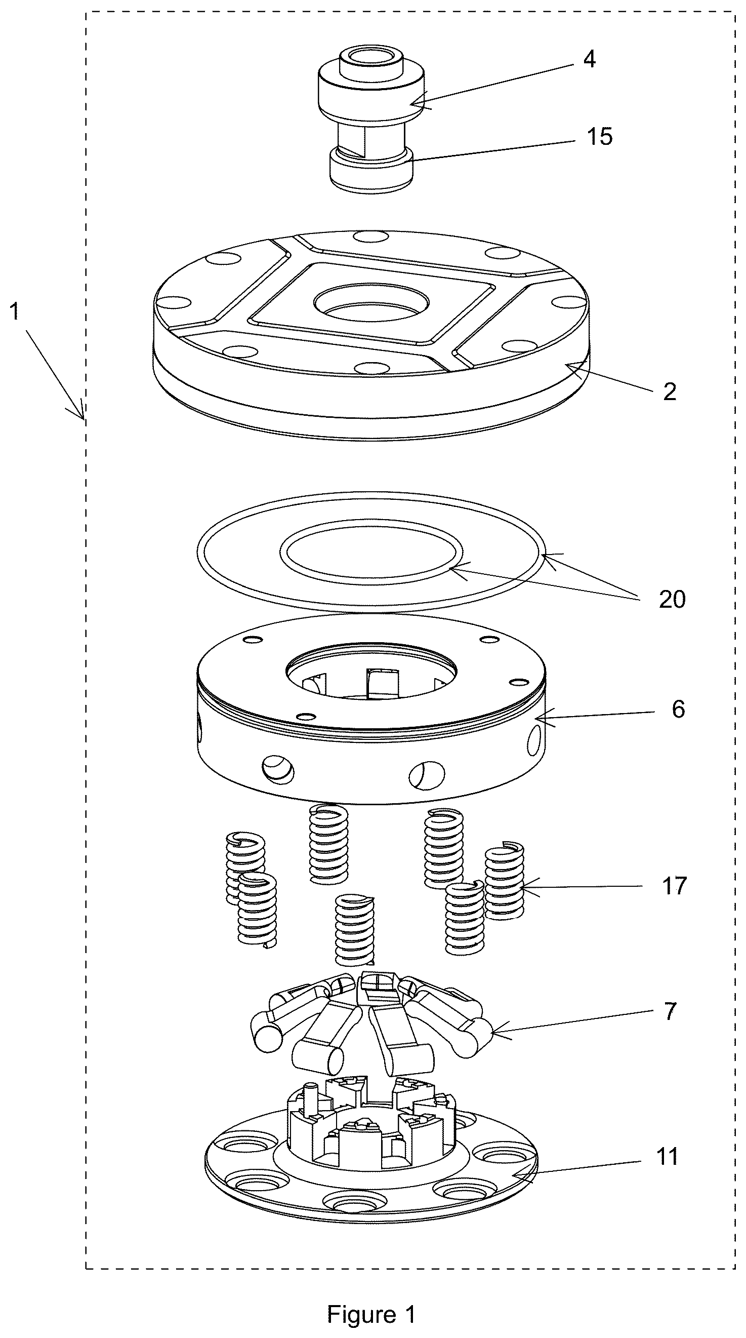 Patent US12611742 — Fastening arrangement for a processing machine — Figure 1