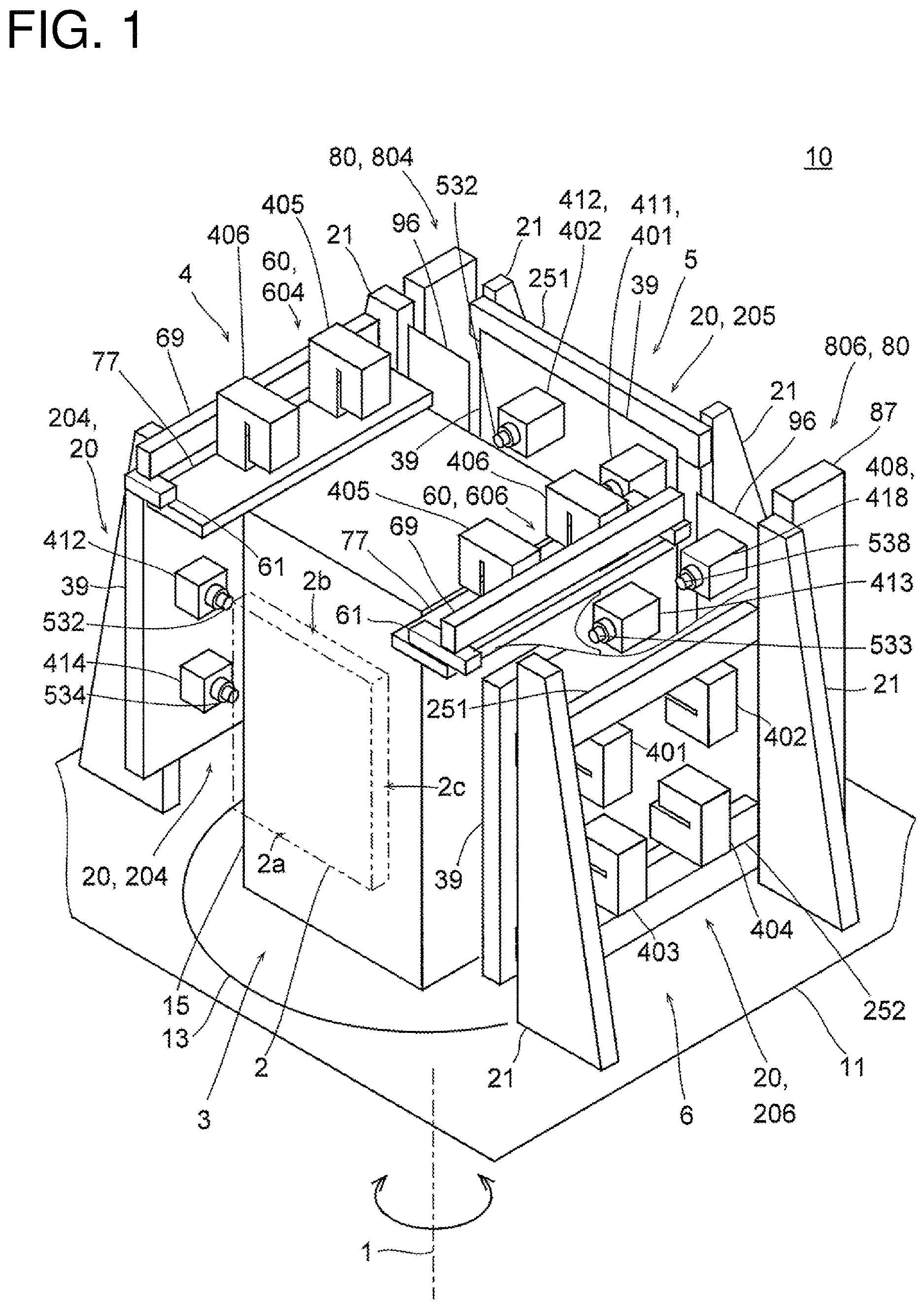 Patent US12611745 — Indexing processing machine — Figure 1
