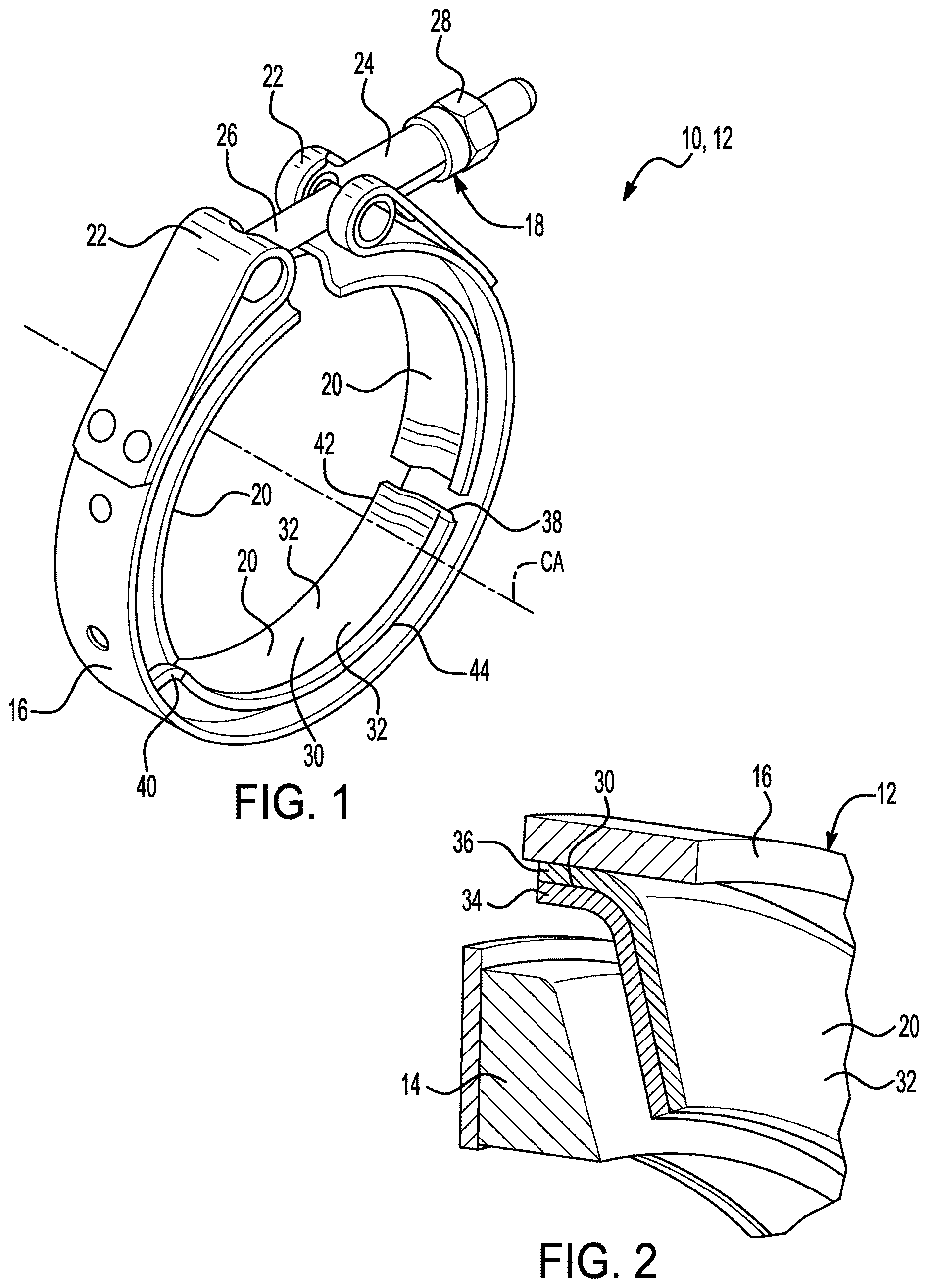 Patent US12611749 — Clamp with first and second metal layers — Figure 1