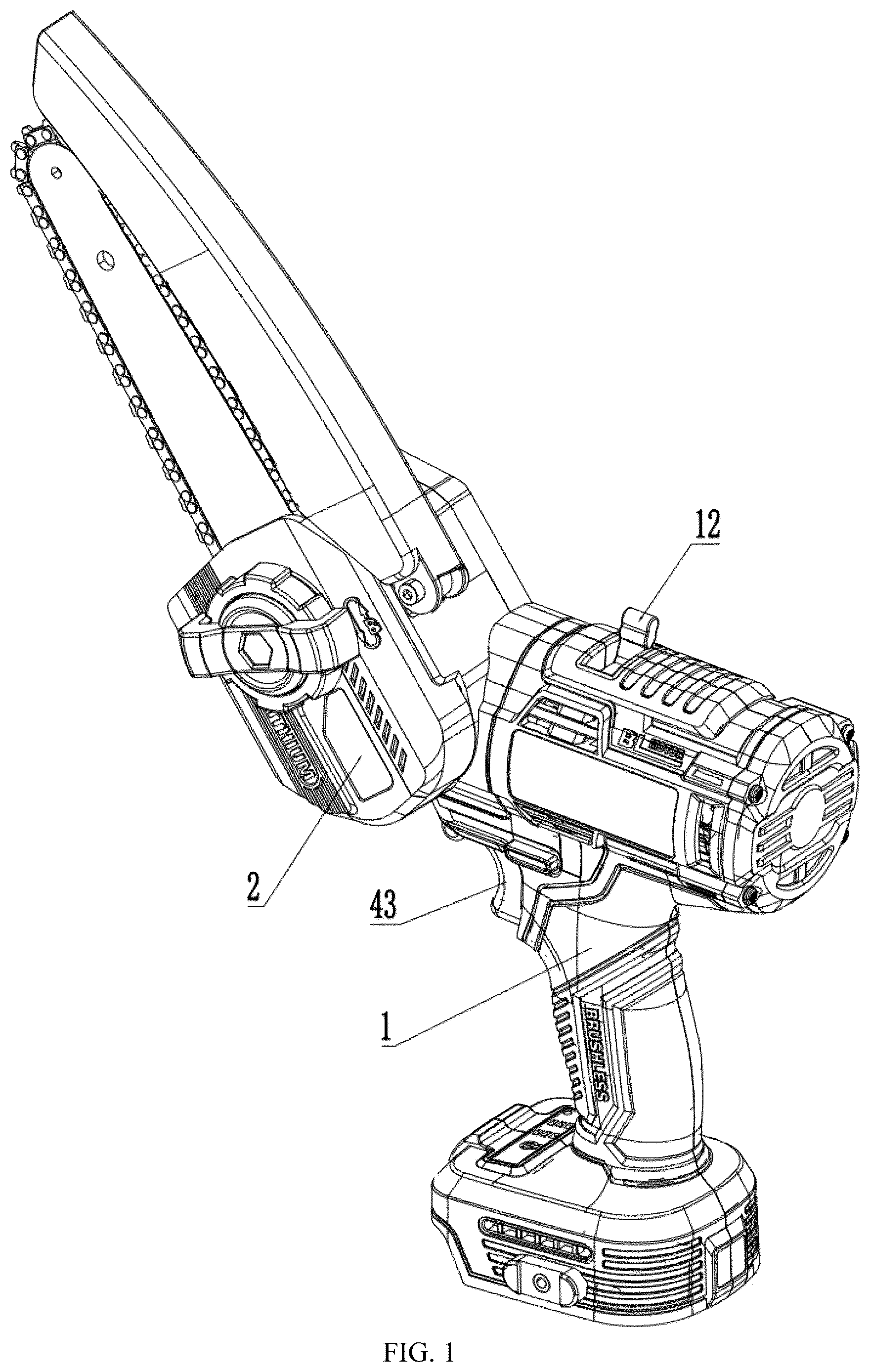 Patent US12611759 — Tool head replacement structure for electric tools — Figure 1