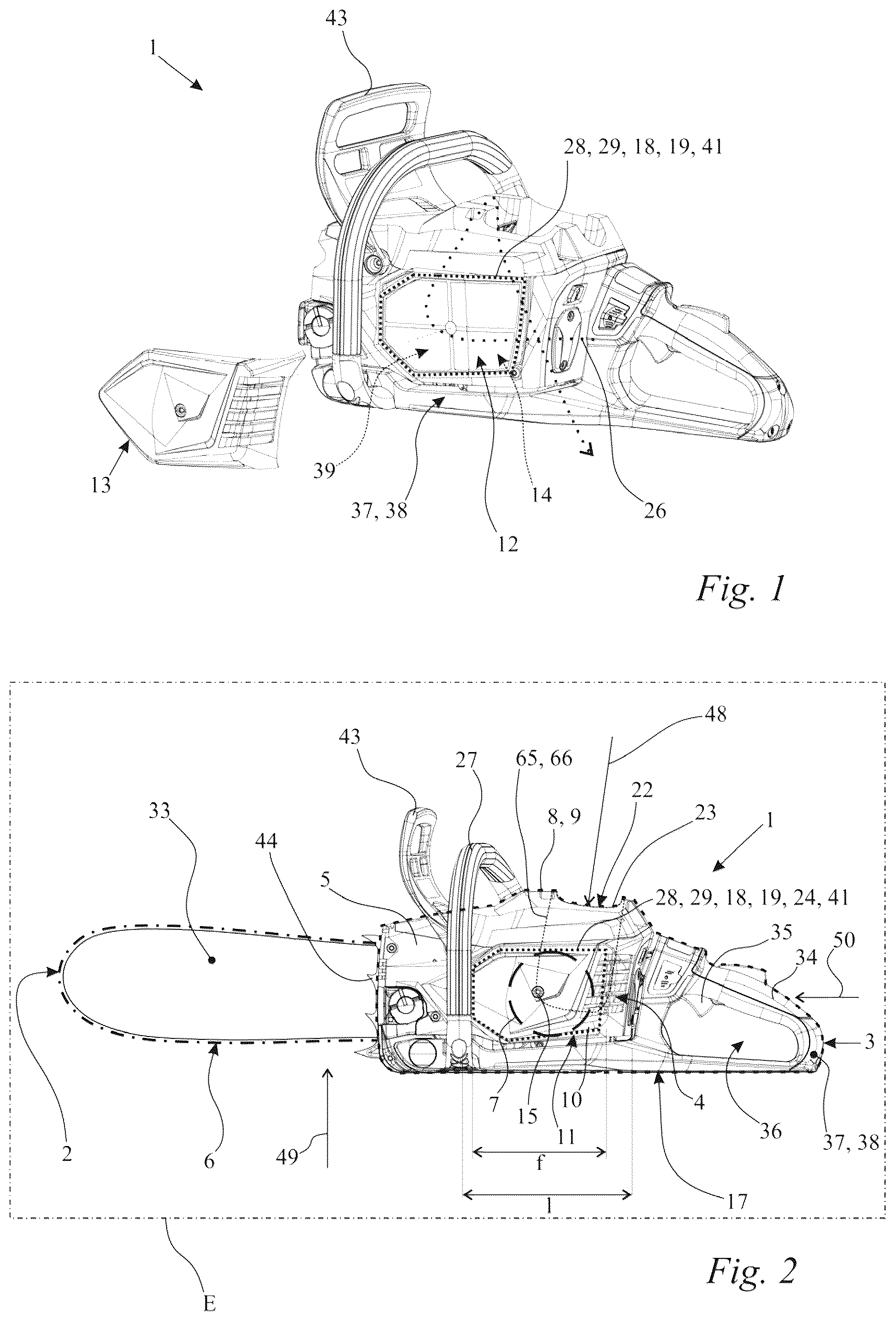 Patent US12611760 — Hand-guided work apparatus — Figure 1