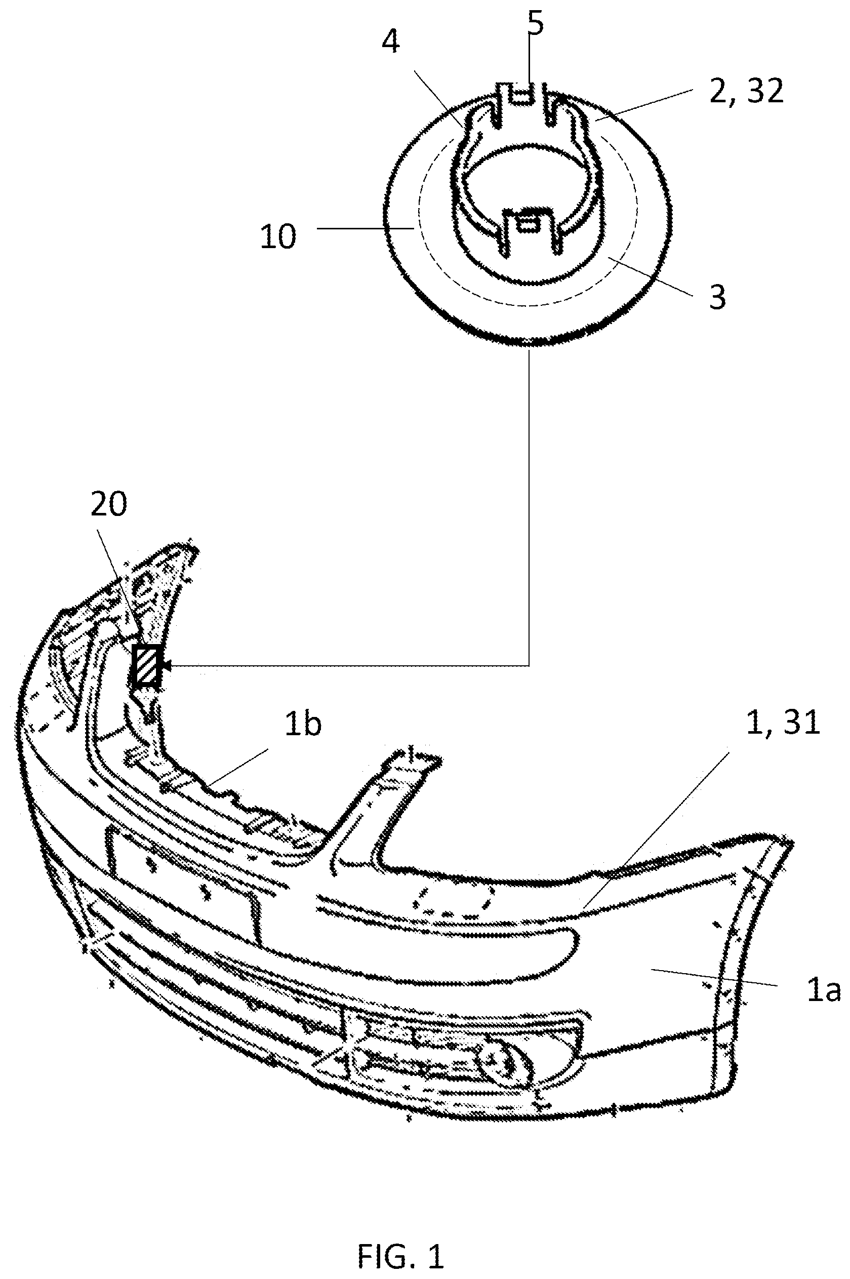 Patent US12611821 — Method for producing a connection between a first plastic component and a second plastic component and component connection produced thereby — Figure 1