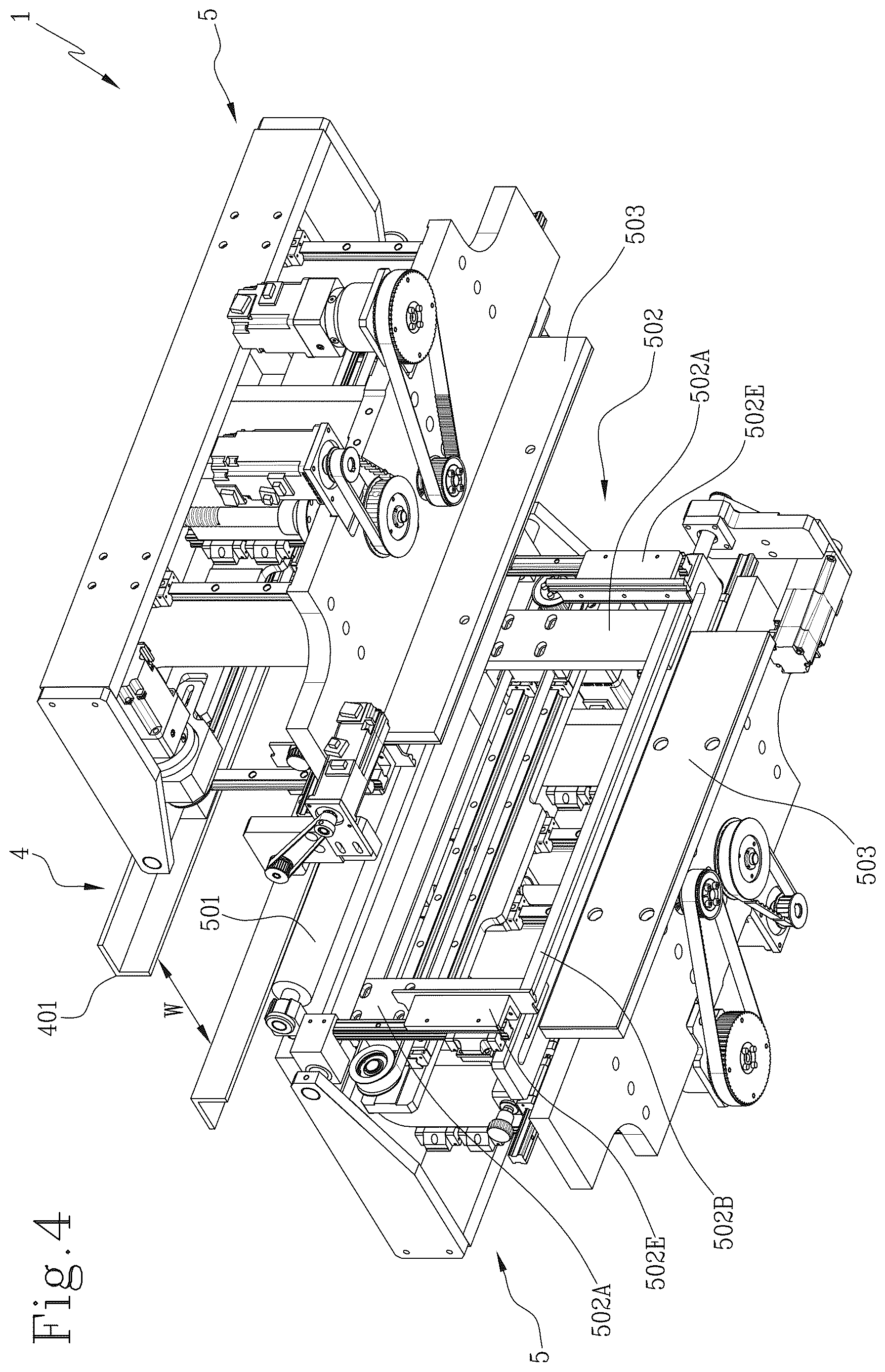 Patent US12611835 Figure 4 – Apparatus and method for wrapping a cardboard box