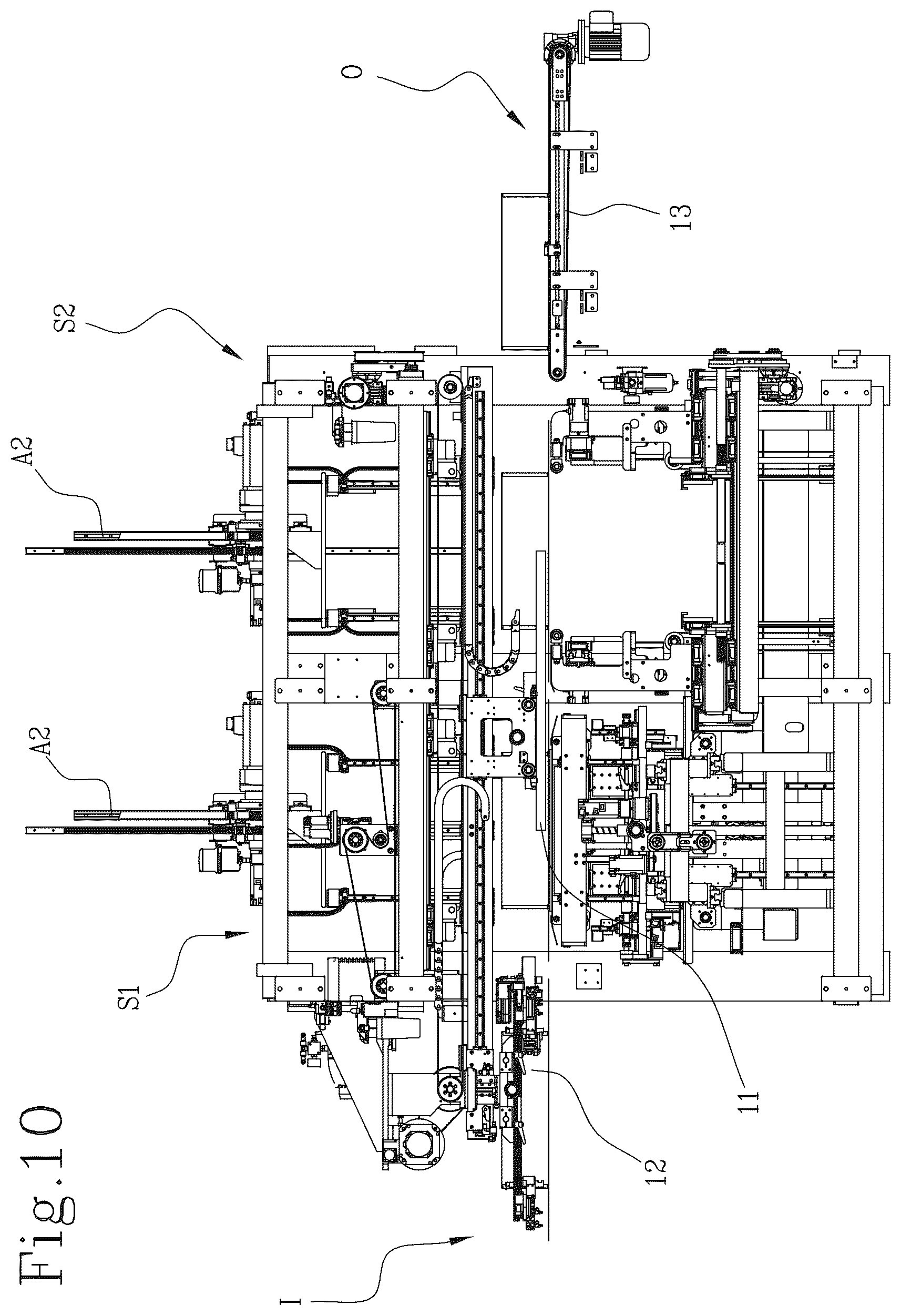 Patent US12611835 Figure 10 – Apparatus and method for wrapping a cardboard box