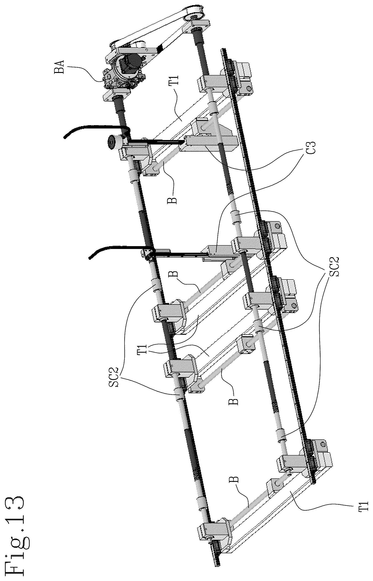 Patent US12611835 Figure 13 – Apparatus and method for wrapping a cardboard box