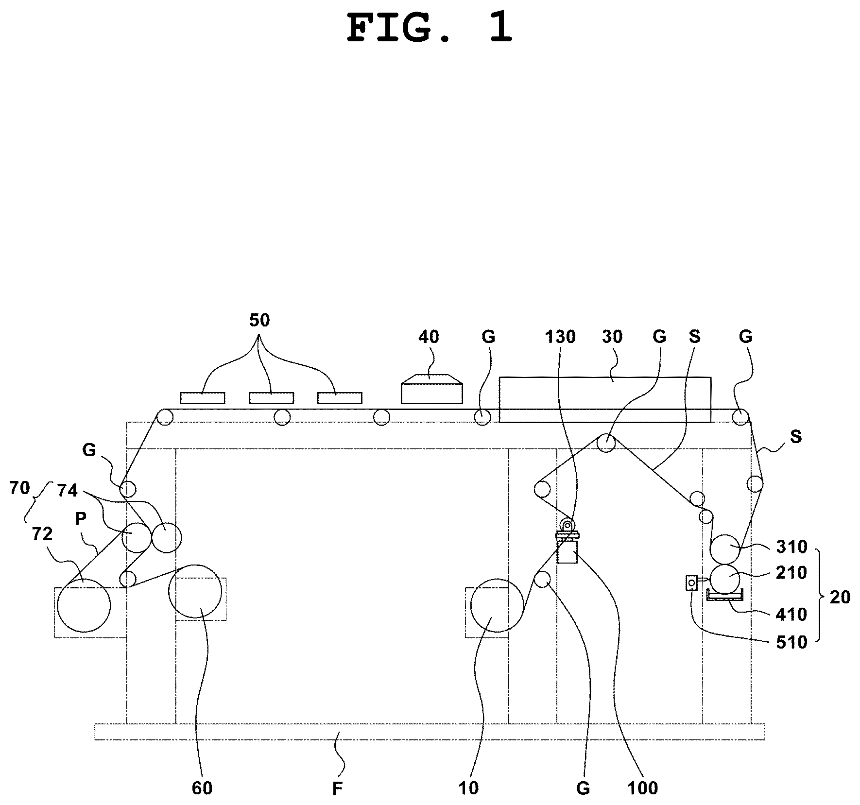 Patent US12611856 — Apparatus for manufacturing LED reflective sheet — Figure 1