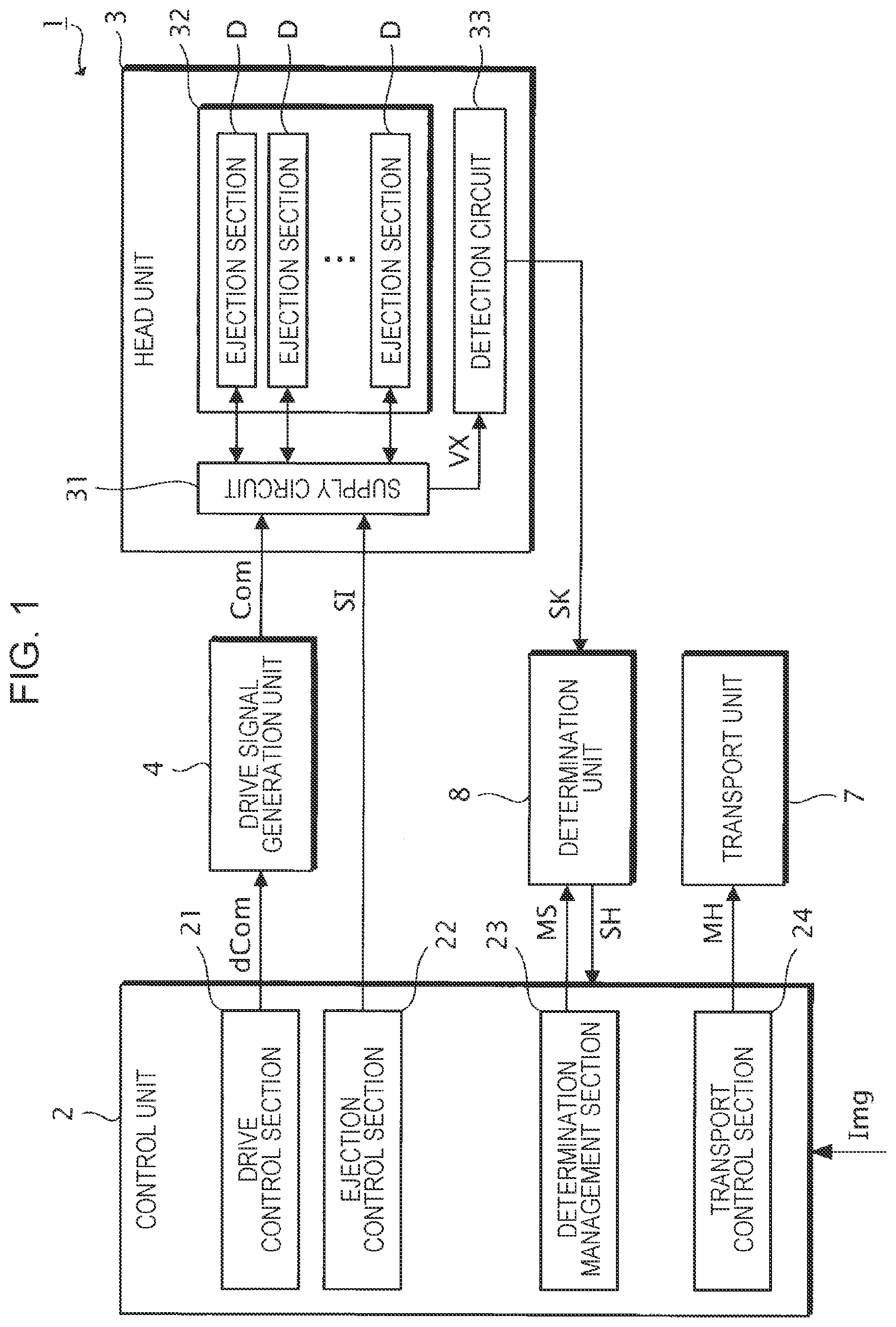 Patent US12611858 — Liquid ejecting apparatus and print head — Figure 1