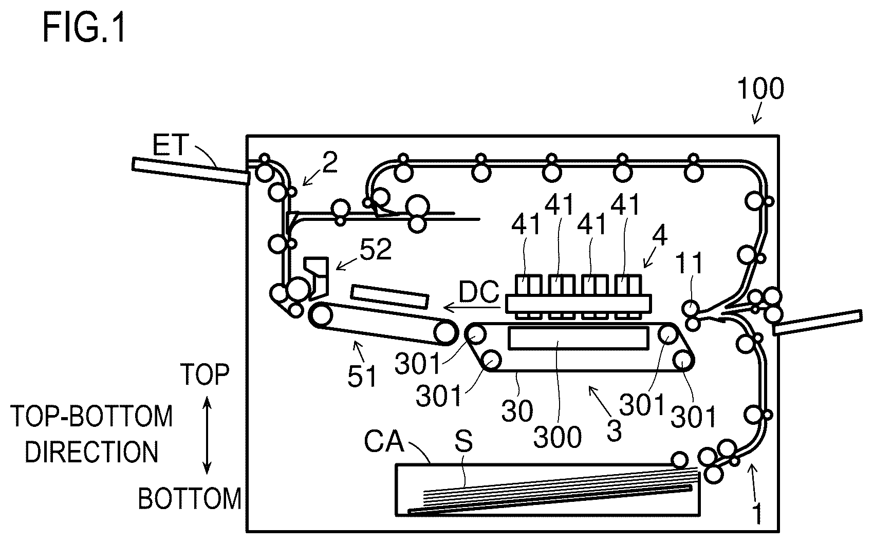 Patent US12611869 Figure 1 – Inkjet recording apparatus