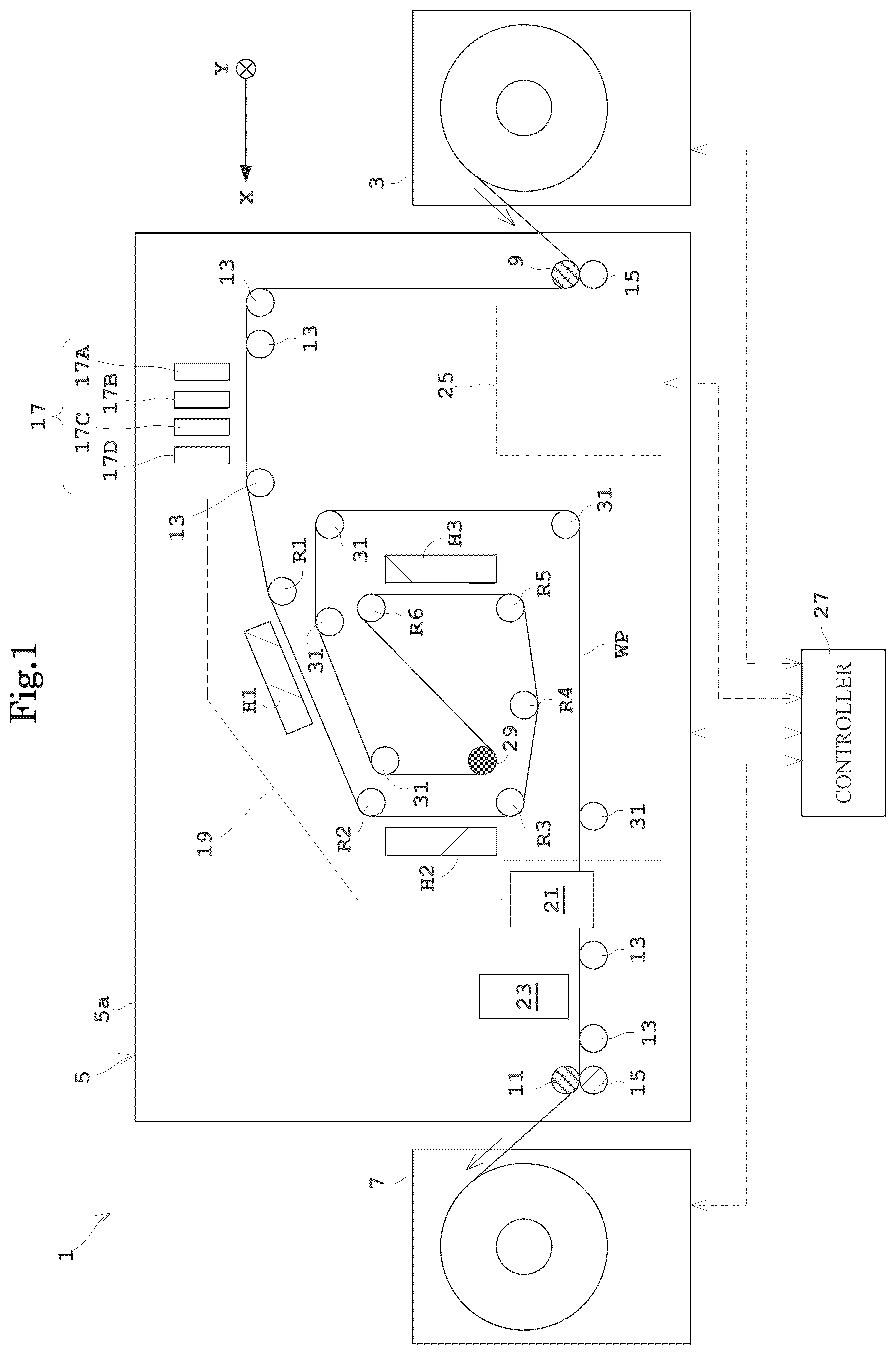 Patent US12611878 — Printing system — Figure 1