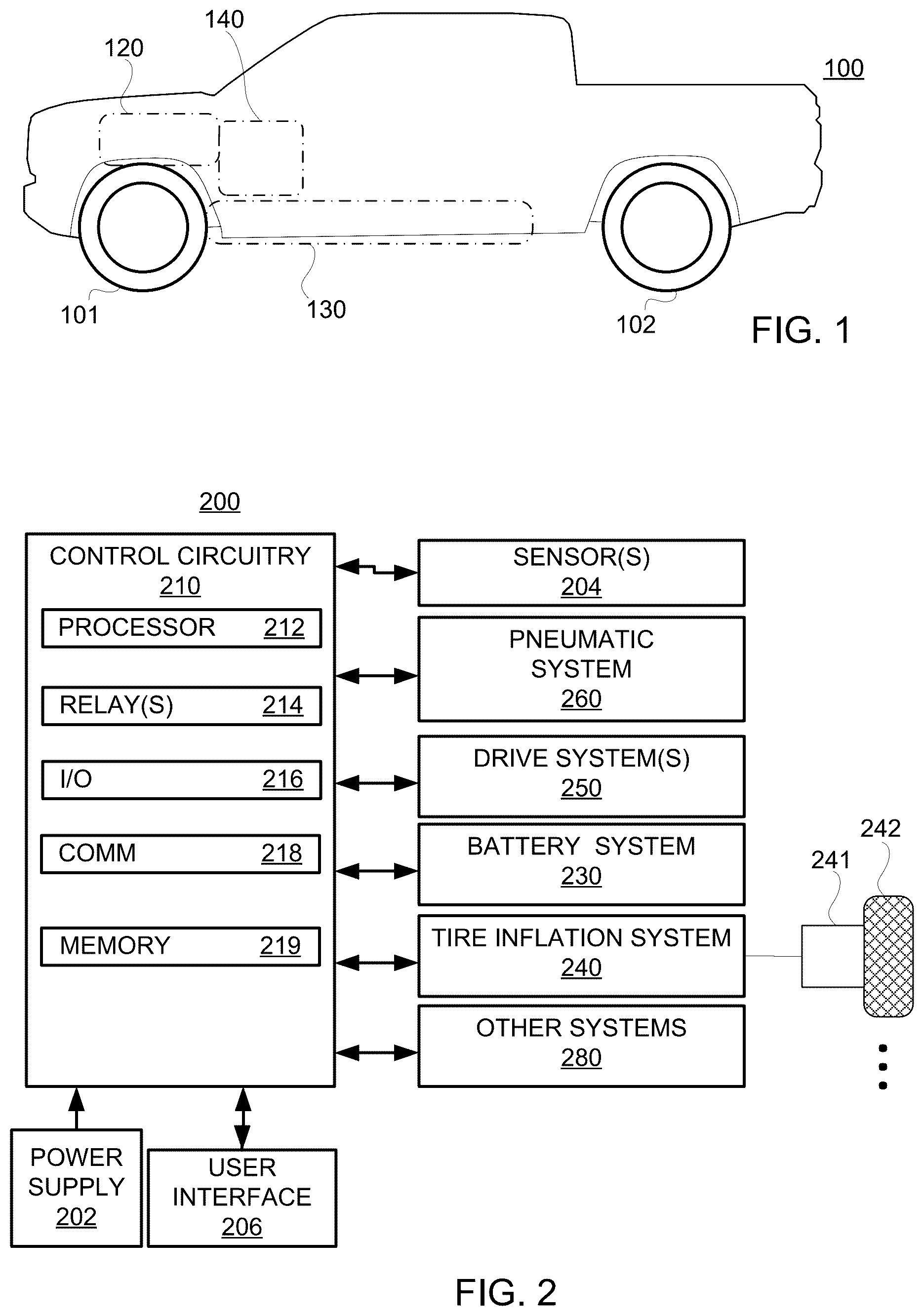 Patent US12611894 — Automatic tire inflation system — Figure 1