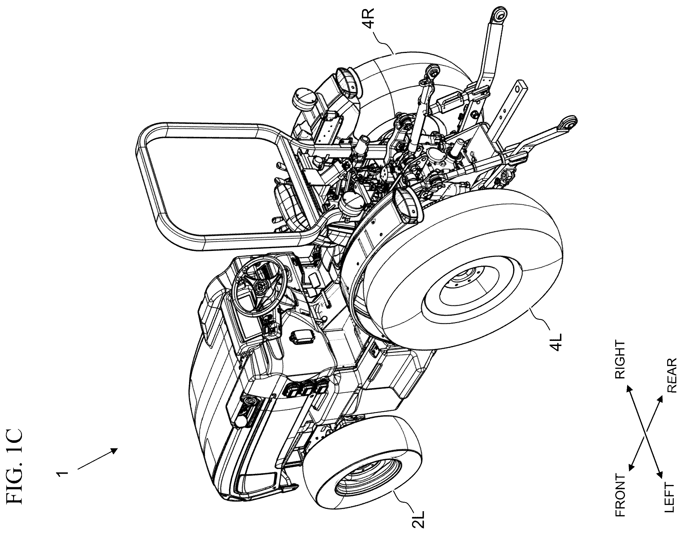 Patent US12611920 Figure 3 – Electric work vehicle
