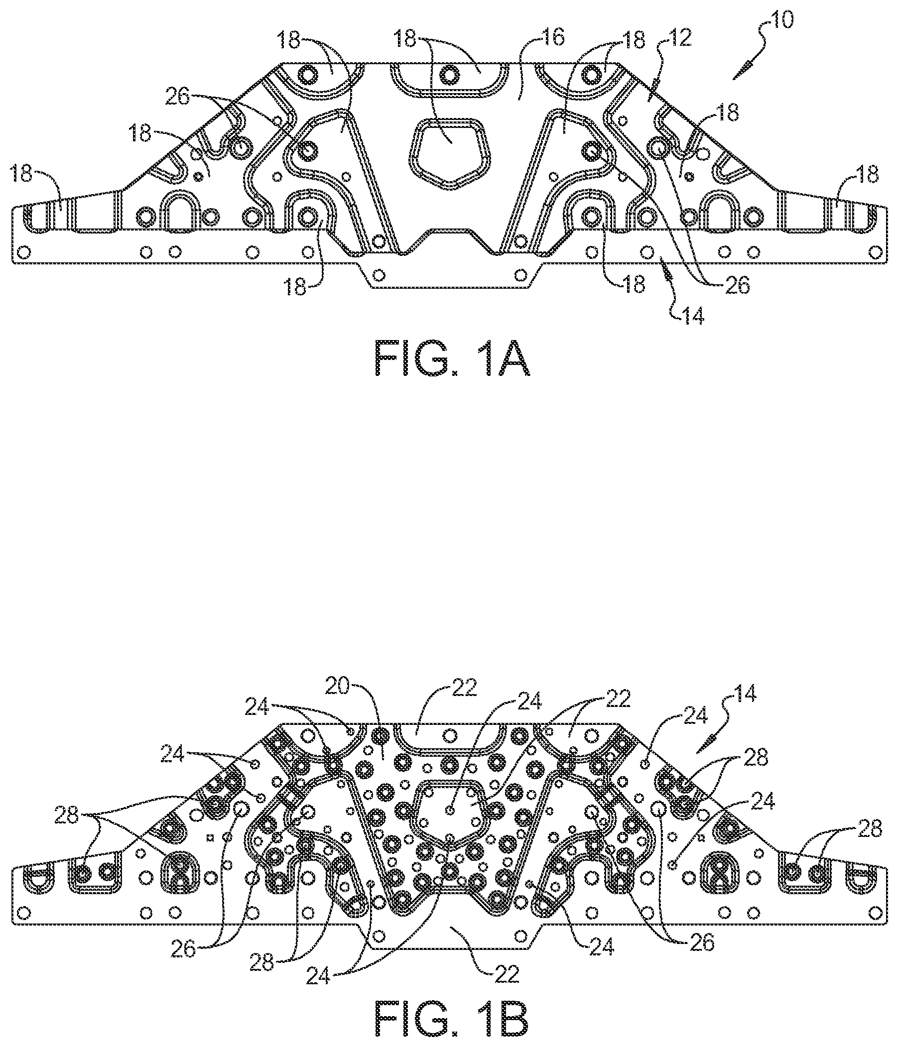 Patent US12611922 — Patterned two sheet shear panel constructions — Figure 1