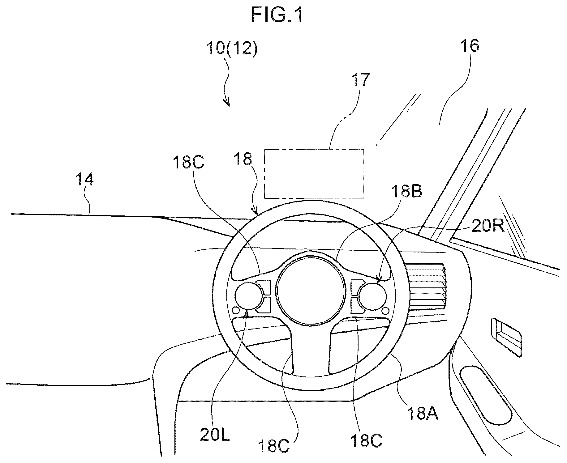 Patent US12611929 Figure 1 – Vehicle input device, vehicle input method, and non-transitory storage medium stored with vehicle input program
