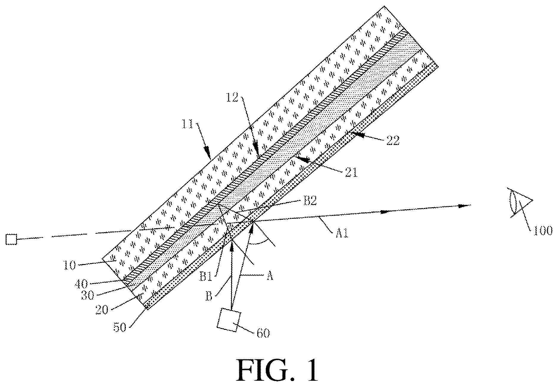 Patent US12611931 — Head up display glass and head up display system — Figure 1