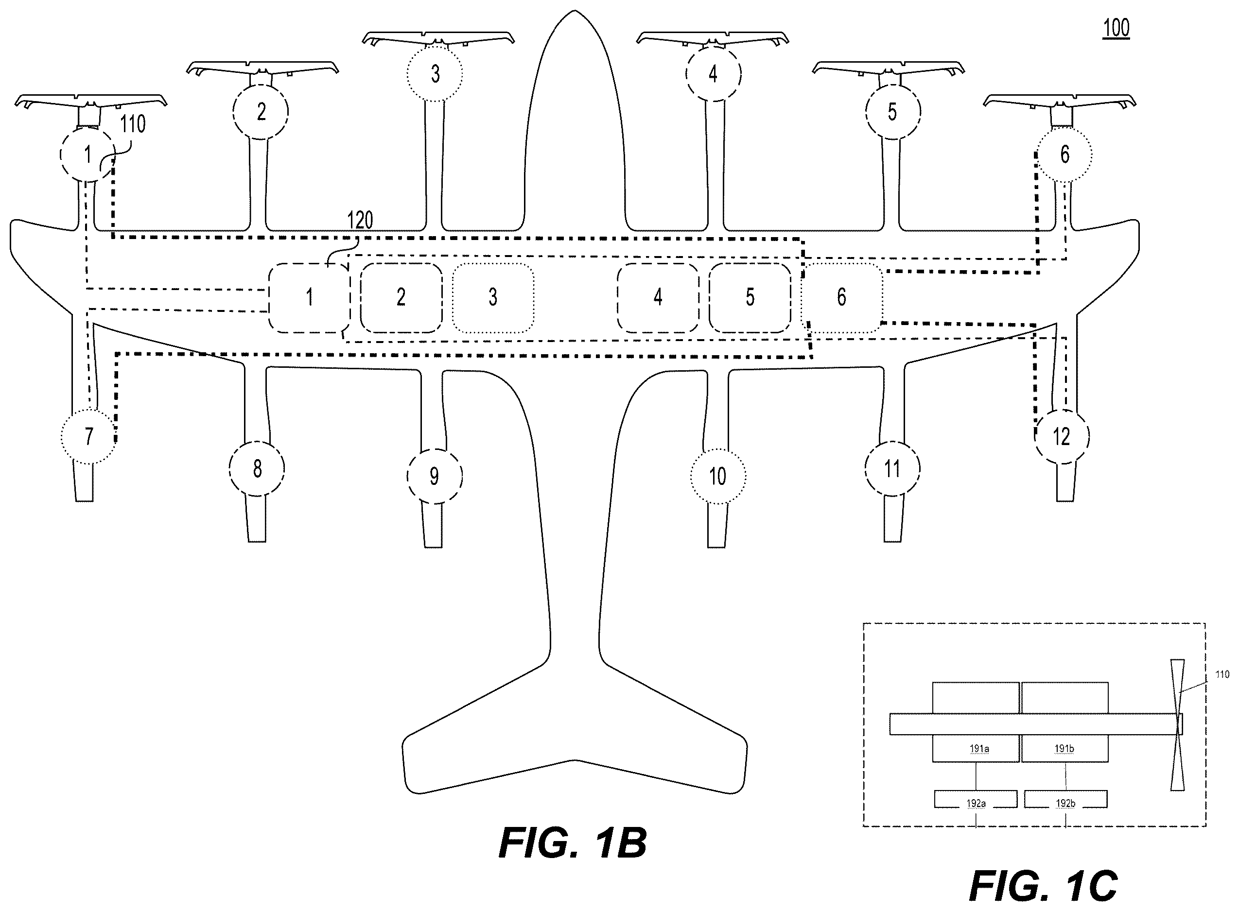 Patent US12611942 Figure 2 – High power distribution architectures