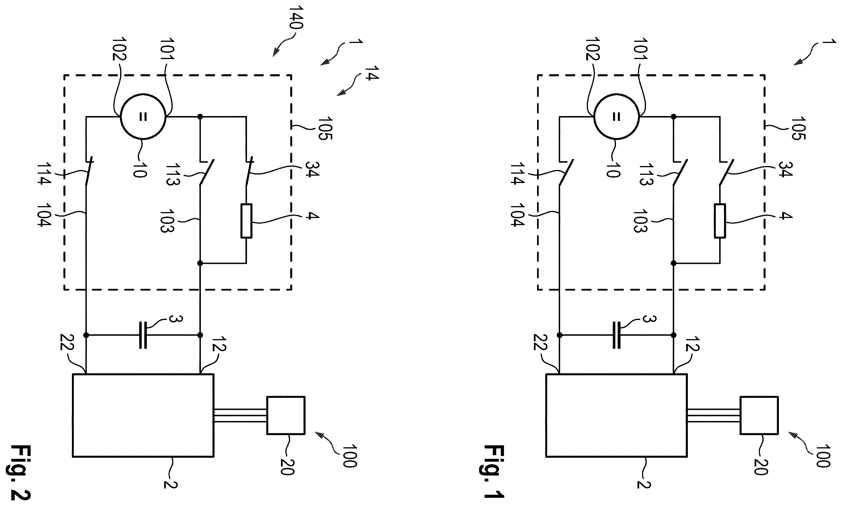 Patent US12611947 — Switching arrangement for a motor vehicle and motor vehicle driven at least partially electrically — Figure 1